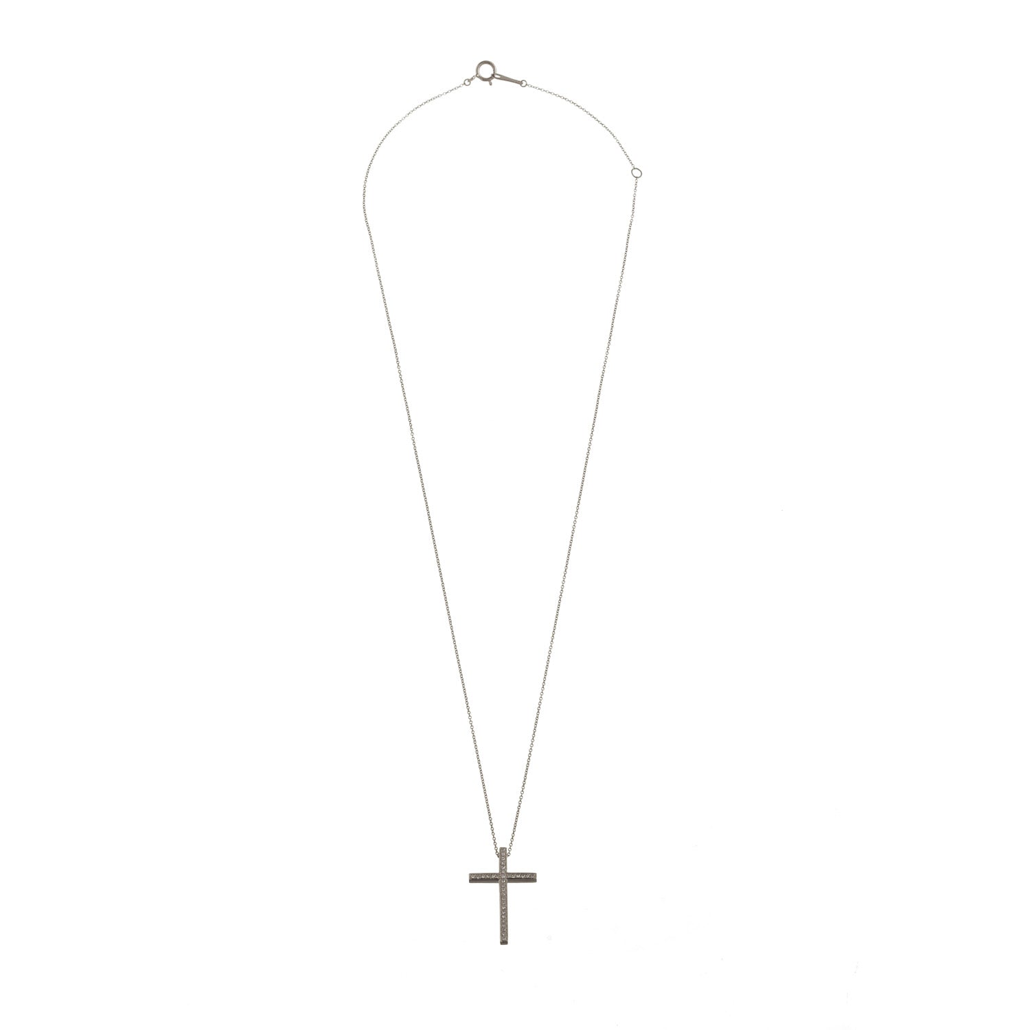 Gold and Diamond Cross Necklace