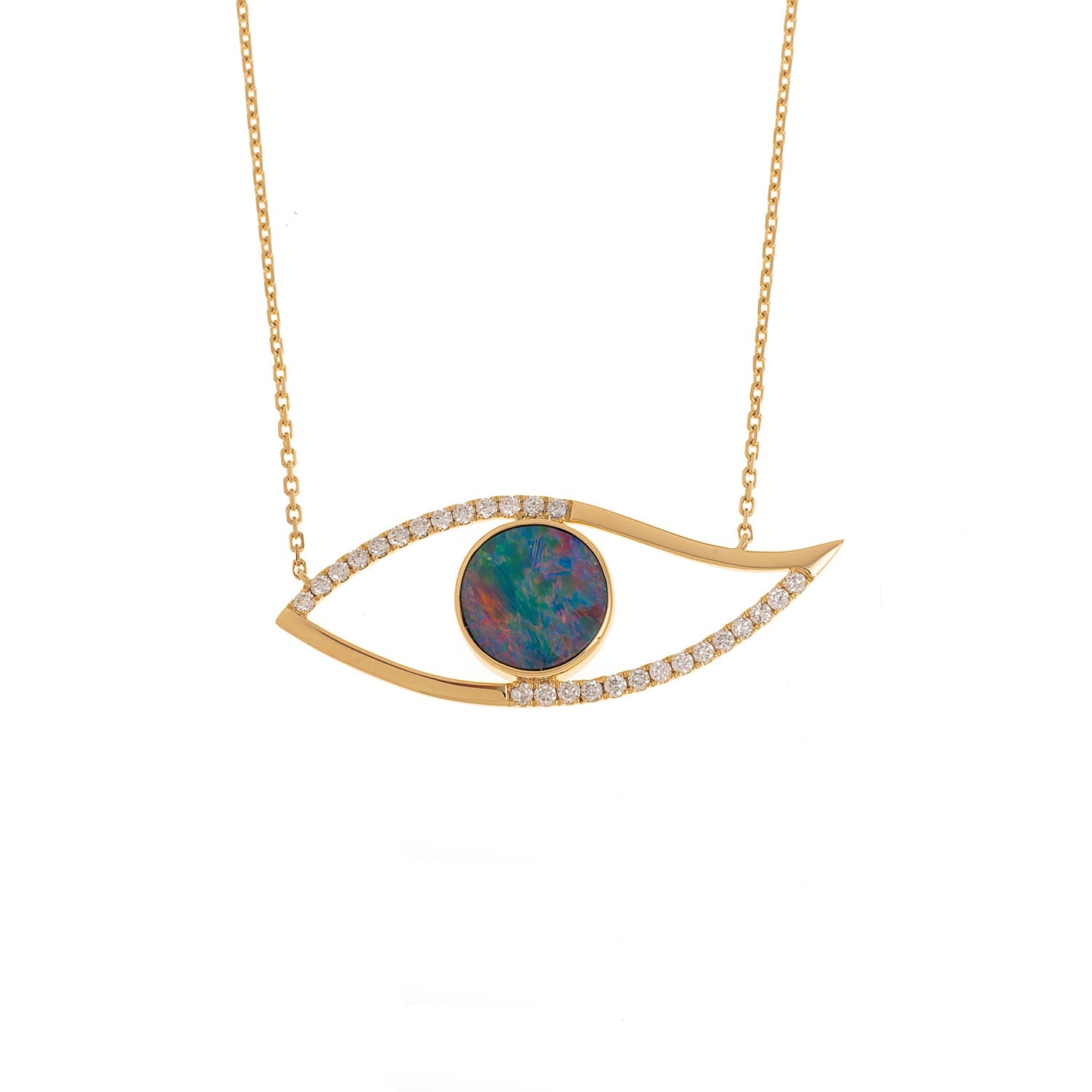 Evil Eye Necklace. Diamond Necklace. Blue Sapphires. Tear drop necklace. 18K Gold. Rose Gold, White Gold, Yellow Gold. Fine Jewelry. Gift. Κολιέ μάτι. Κολιέ για δώρο μάτι. Χρυσό κολιέ. Κολιέ με διαμάντια. Κολιέ με ζαφείρια. Μάτι φυλαχτό. Μάτι με διαμάντια. Στρογγυλό μάτι κολιέ.