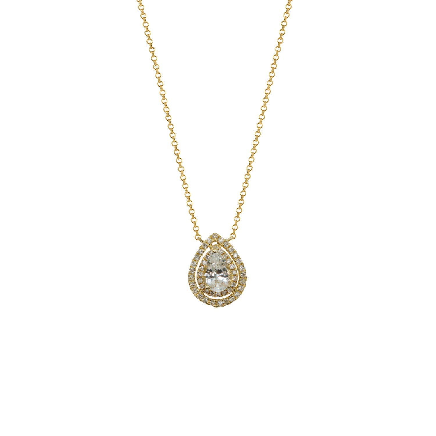 Sapphire and Diamond Necklace