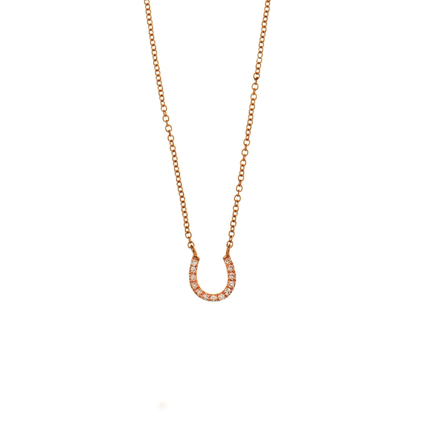 Diamond Horse Shoe Necklace