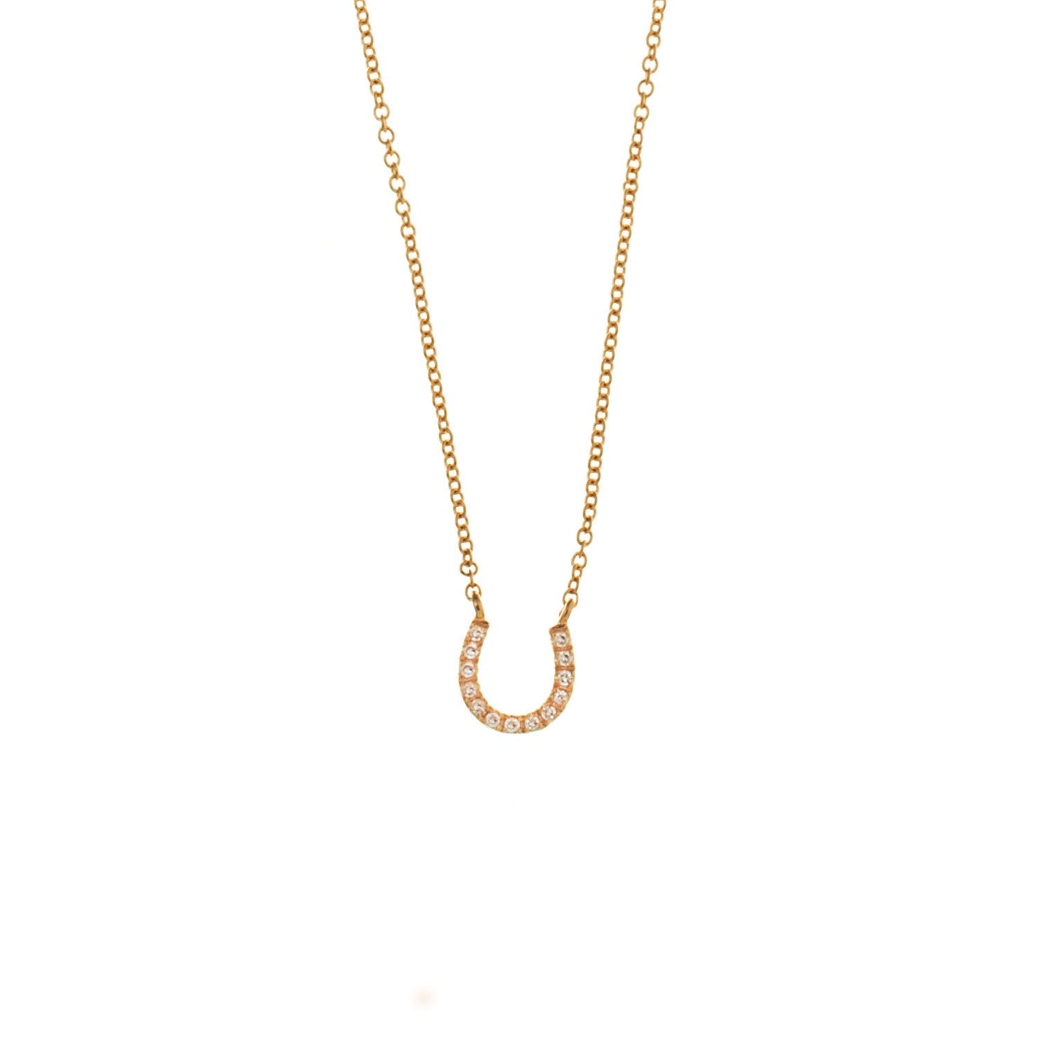 Diamond Horse Shoe Necklace