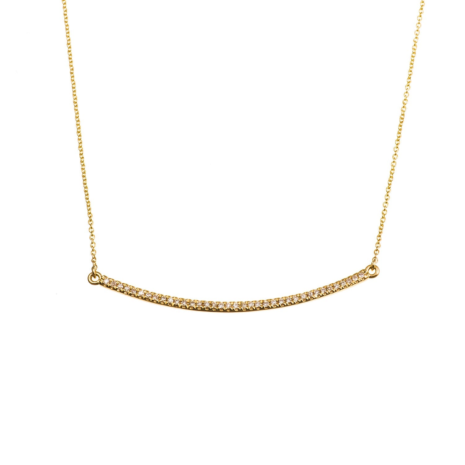 Diamond Bar Necklace