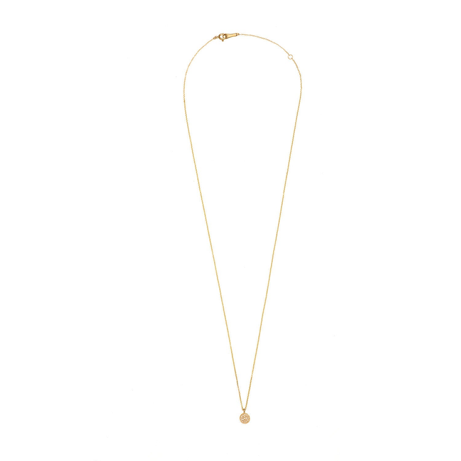 Diamond Circle Necklace