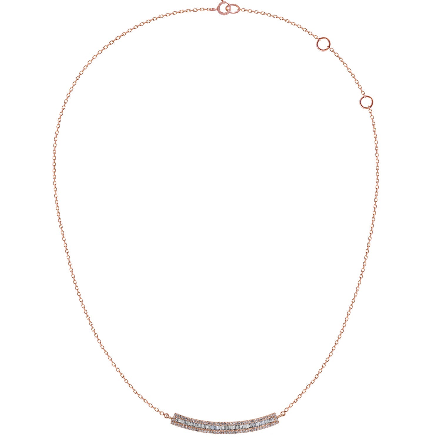 Diamond Bar Necklace