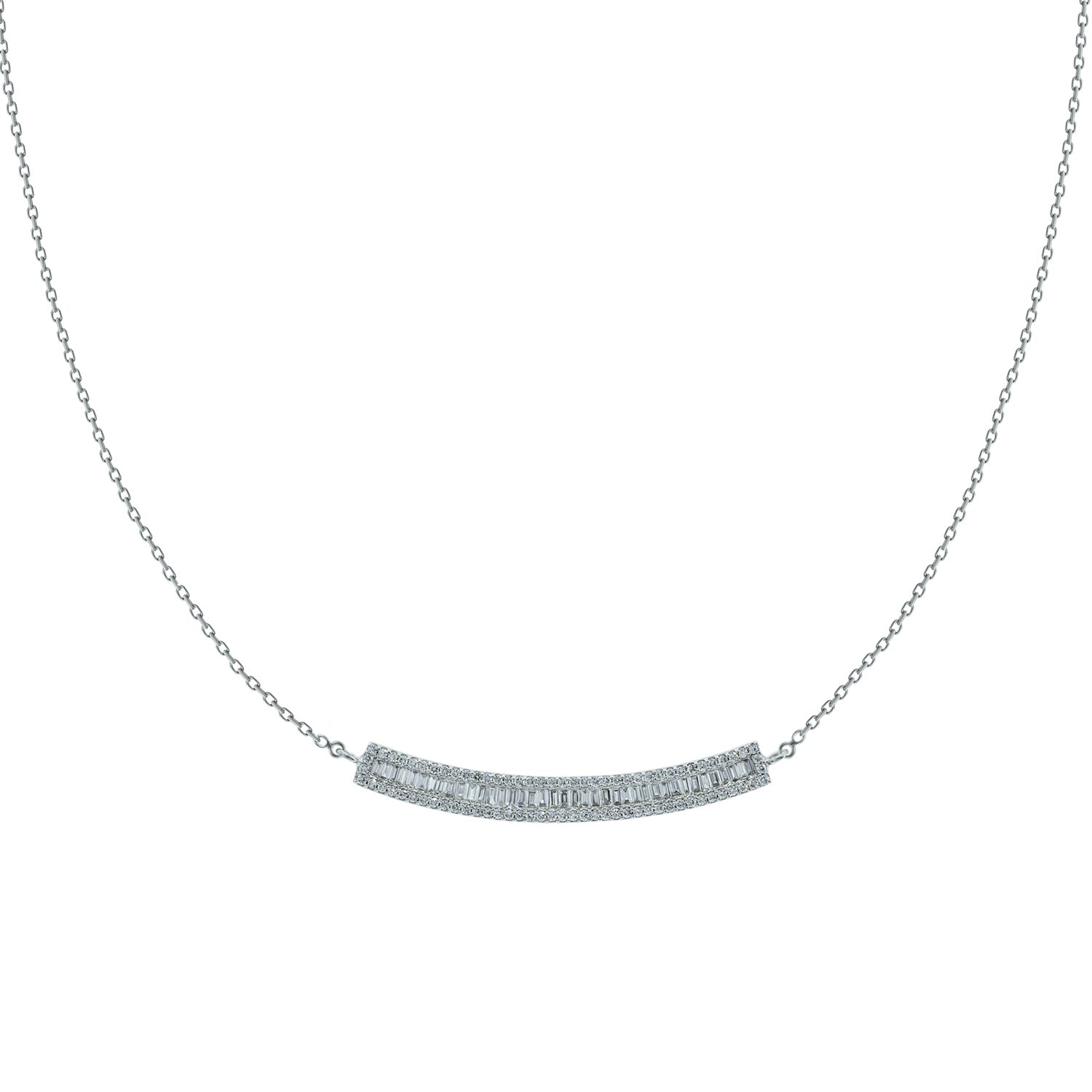 Diamond Bar Necklace