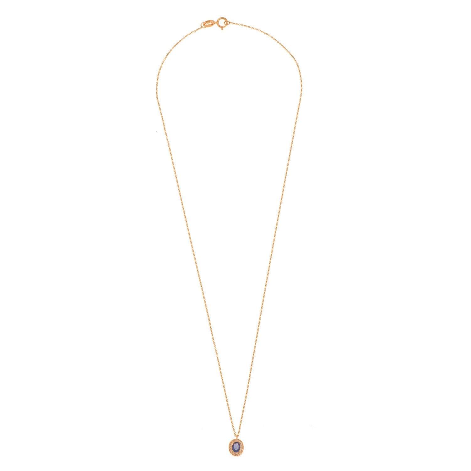 Sapphire Necklace. Sapphire and diamond necklace. Sapphire necklace for gift. Chain necklace. Anatol jewelry. Fine jewelry. Golden Hall. Kifissia. Athens. Χρυσό κολιέ. Κολιέ με διαμάντια. Χρυσά κοσμήματα. Κηφισιά. Κολιέ με μπριγιάν. Κολιέ με ζαφείρια. Κολιέ με μπριγιάν και ζαφείρια.