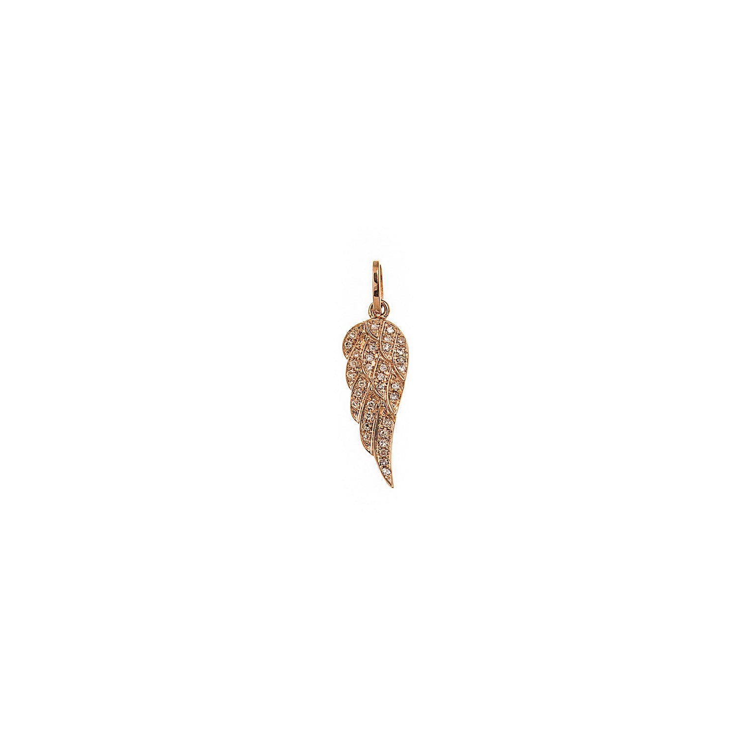 Gold and Diamond Wing Pendant