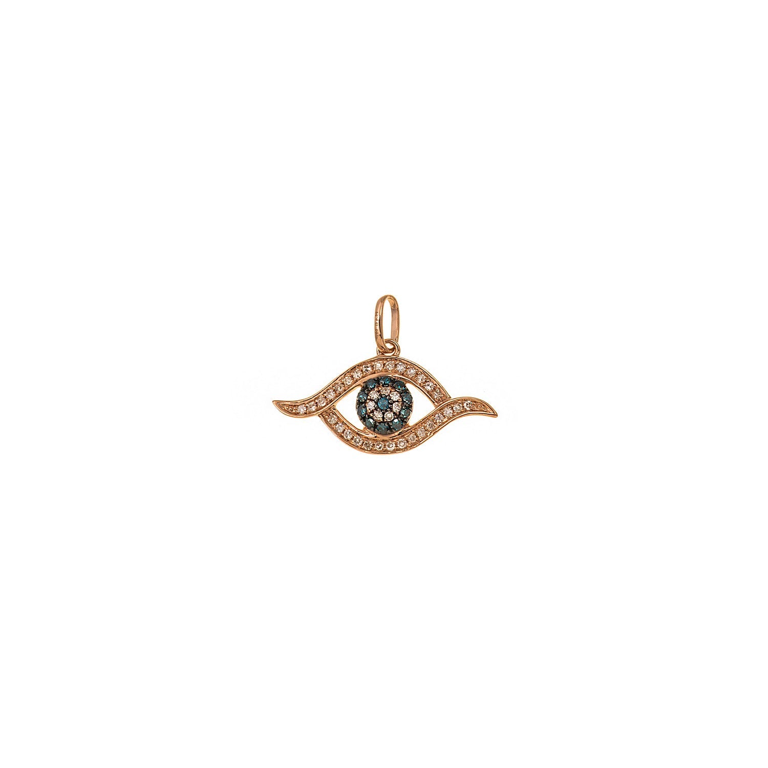 Blue Diamond Eye Pendant