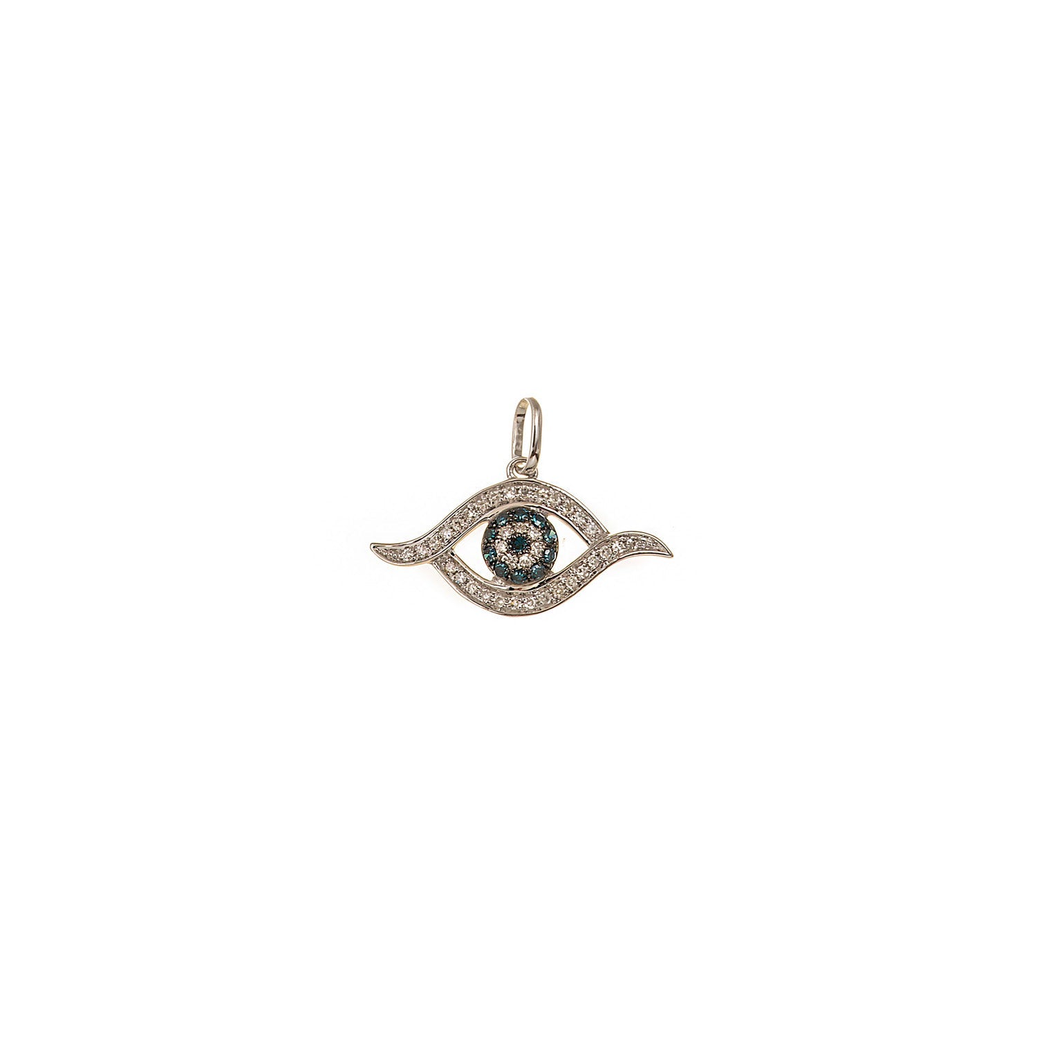 Blue Diamond Eye Pendant