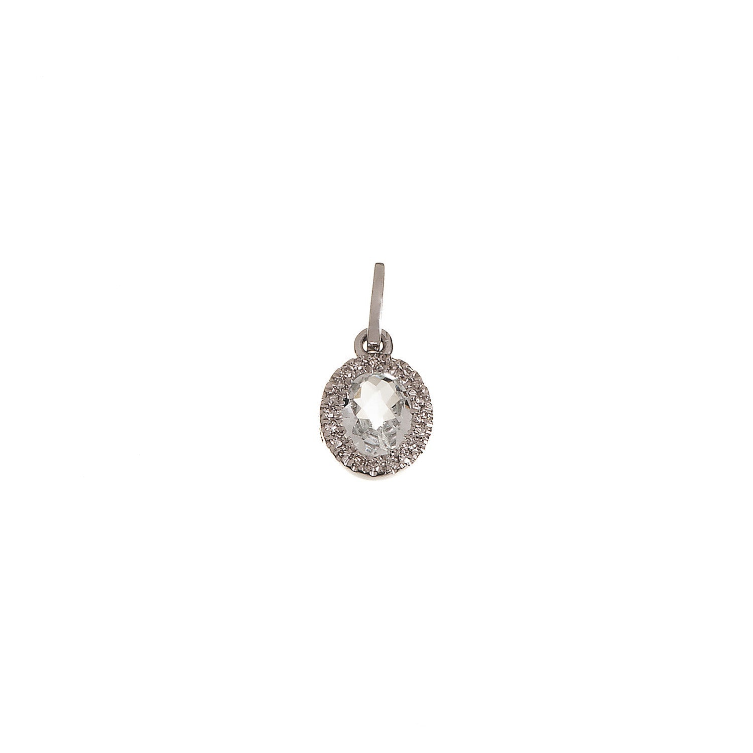 Topaz and Diamond Pendant