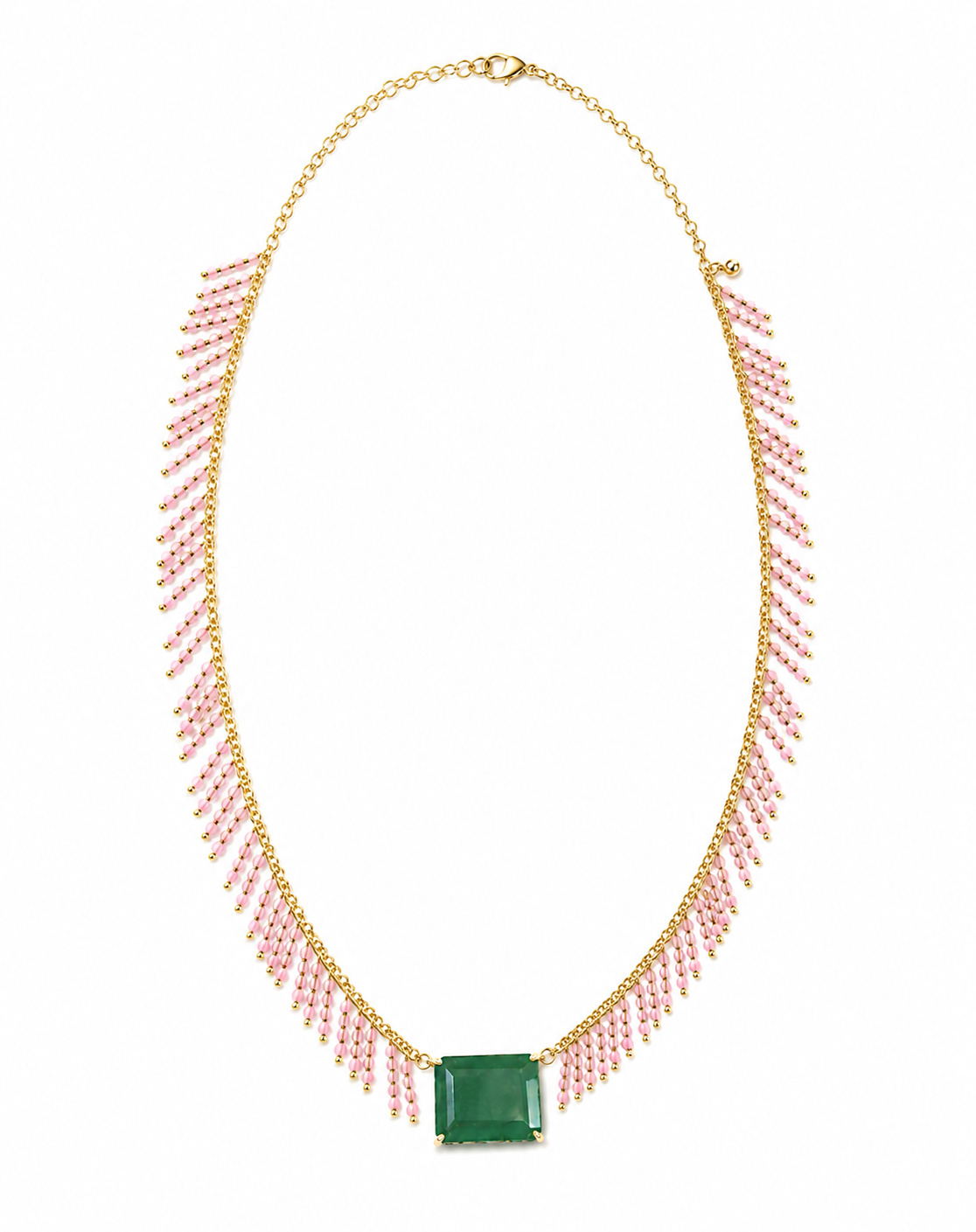 Jade and Tourmaline Necklace