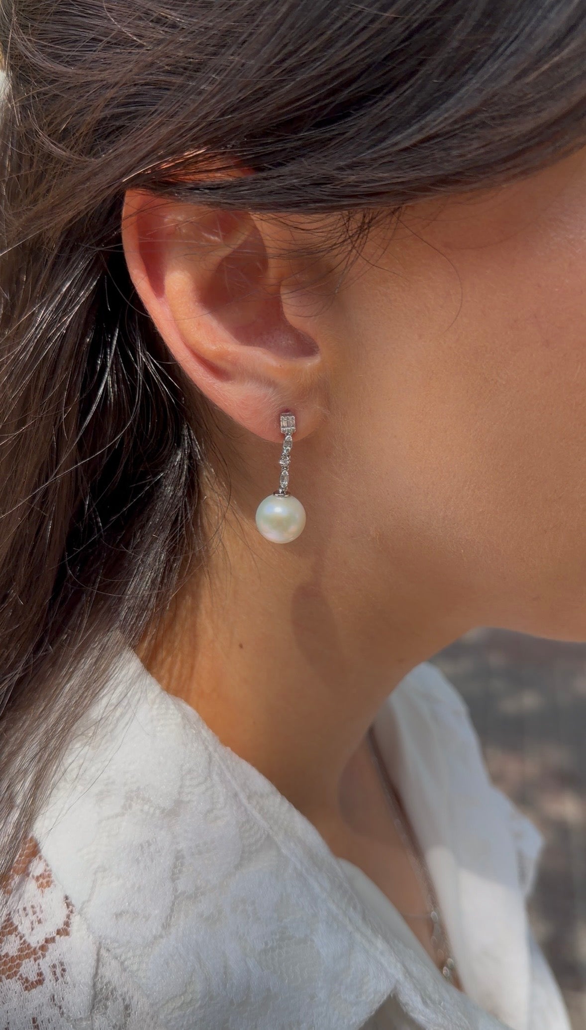 Pearl Diamond Drops