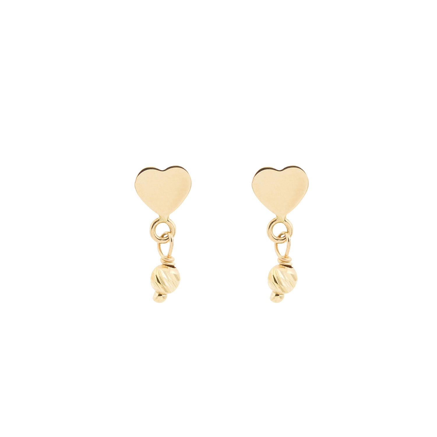 Heart Detail Stud Earrings