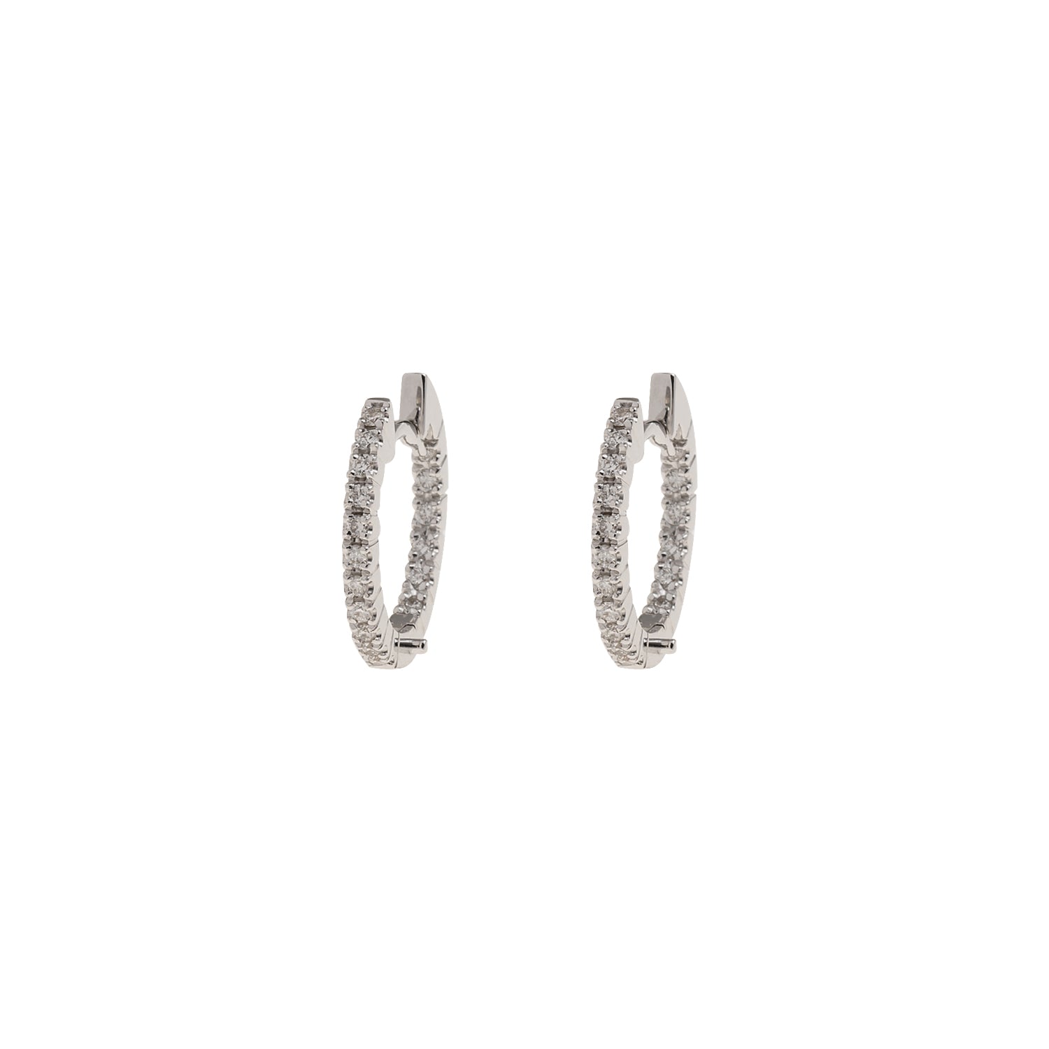 Dual-Face Diamond Hoops