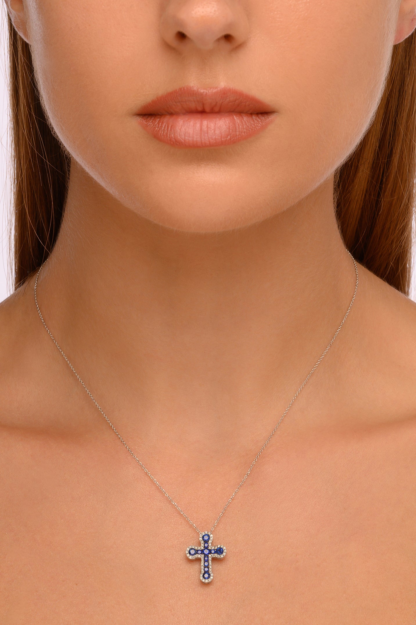 Emerald Cross Necklace