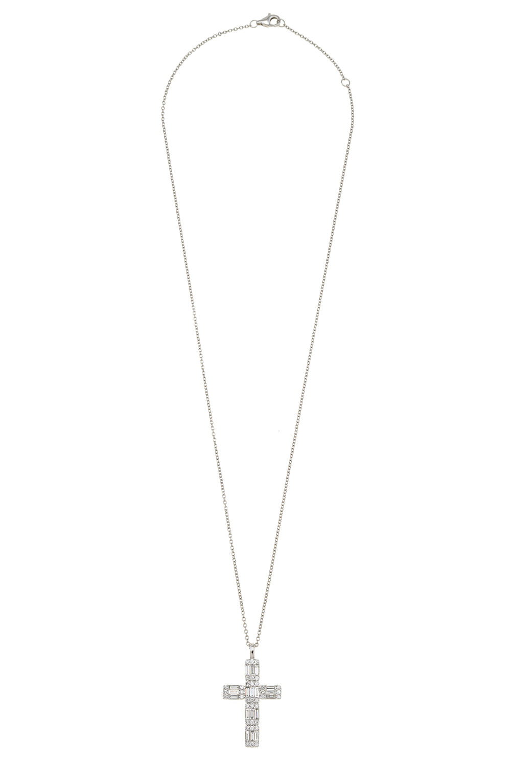 Bagguette Cross Necklace