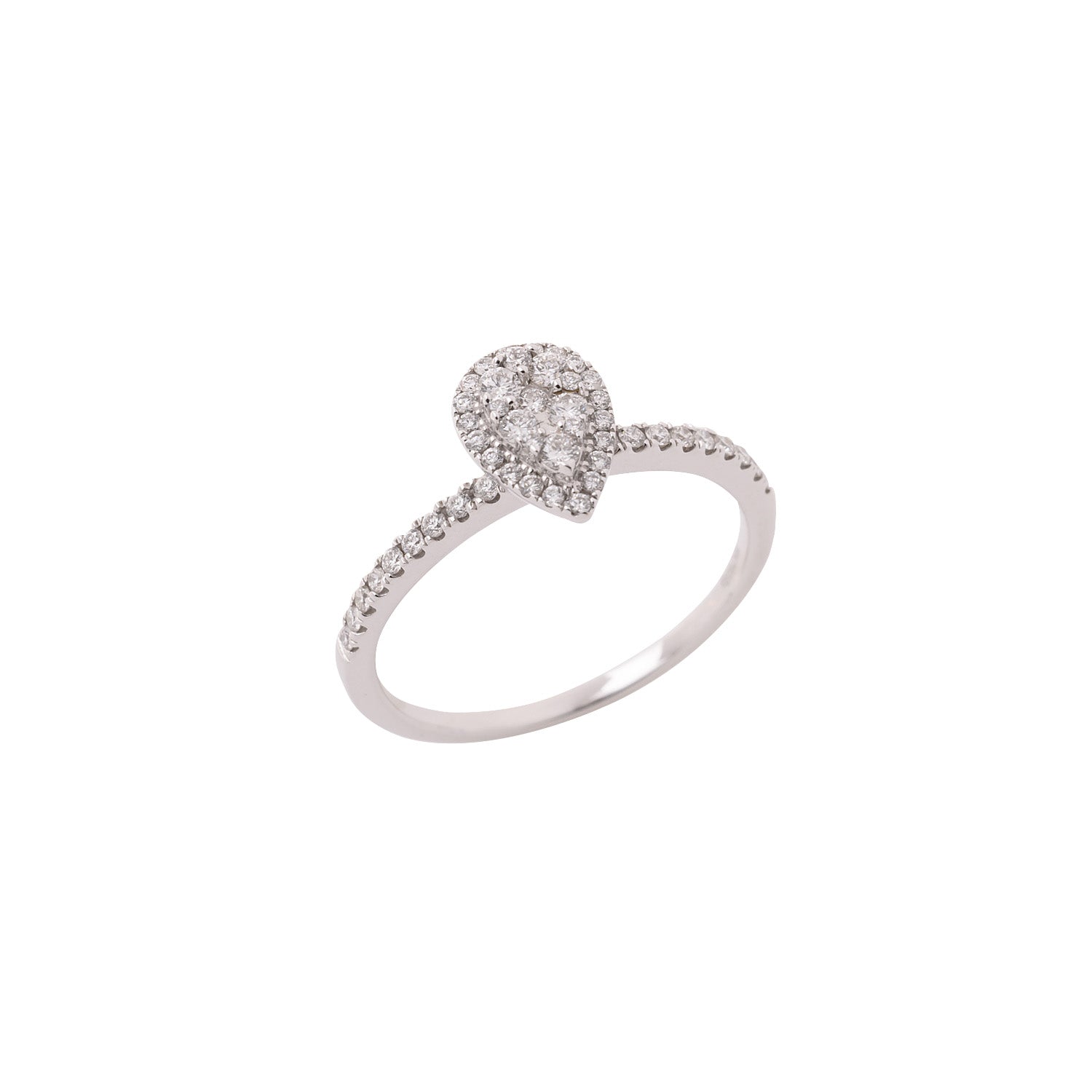Pear Shaped Diamond Ring