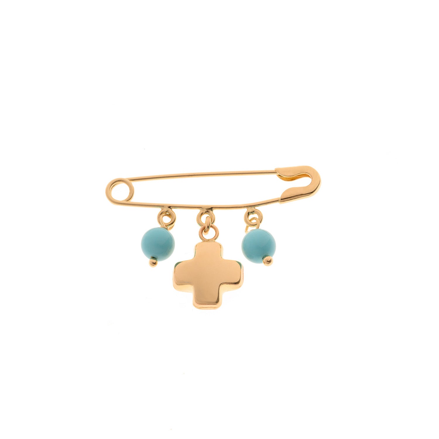 Gold Pin with Cross