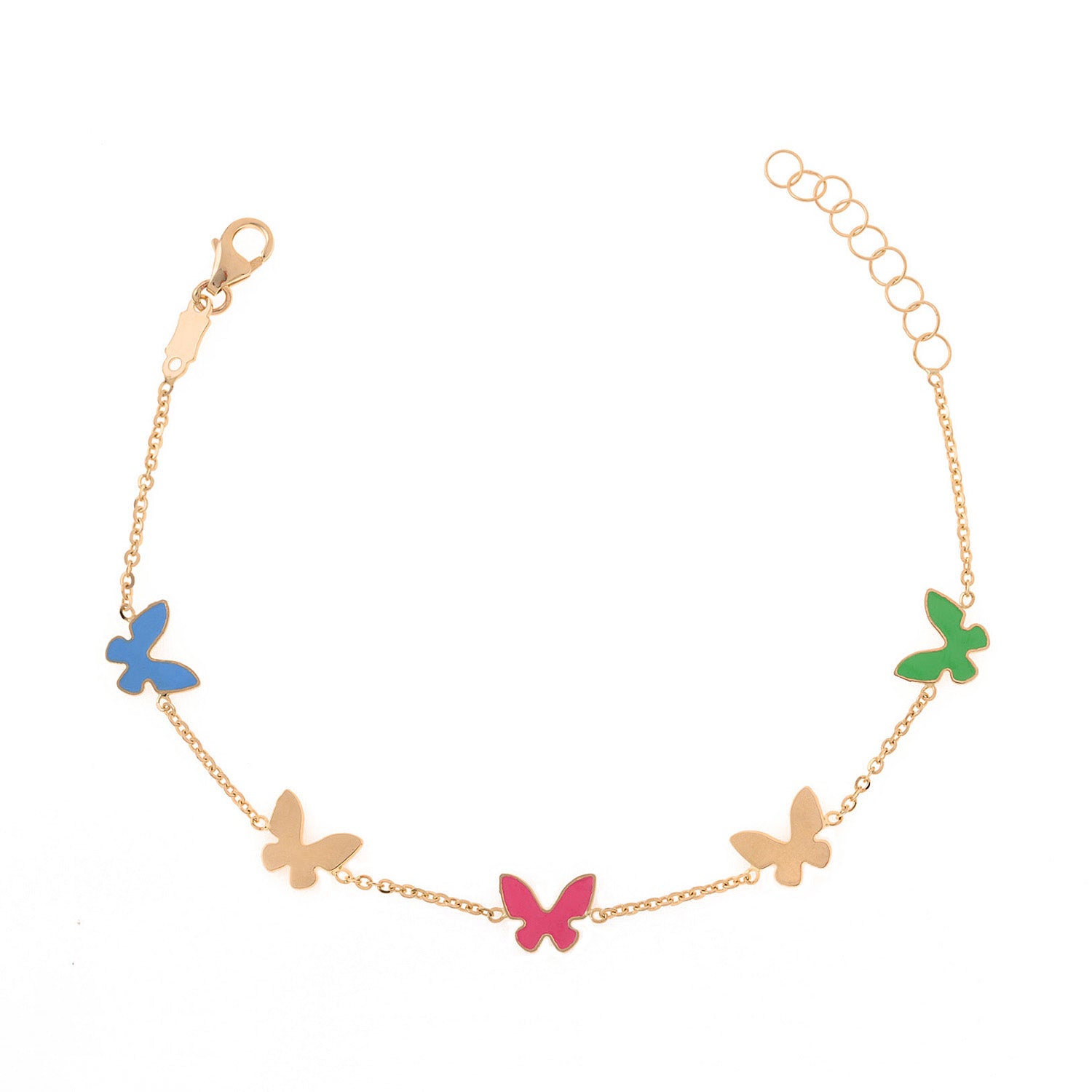 Multi-colored Butterfly Bracelet