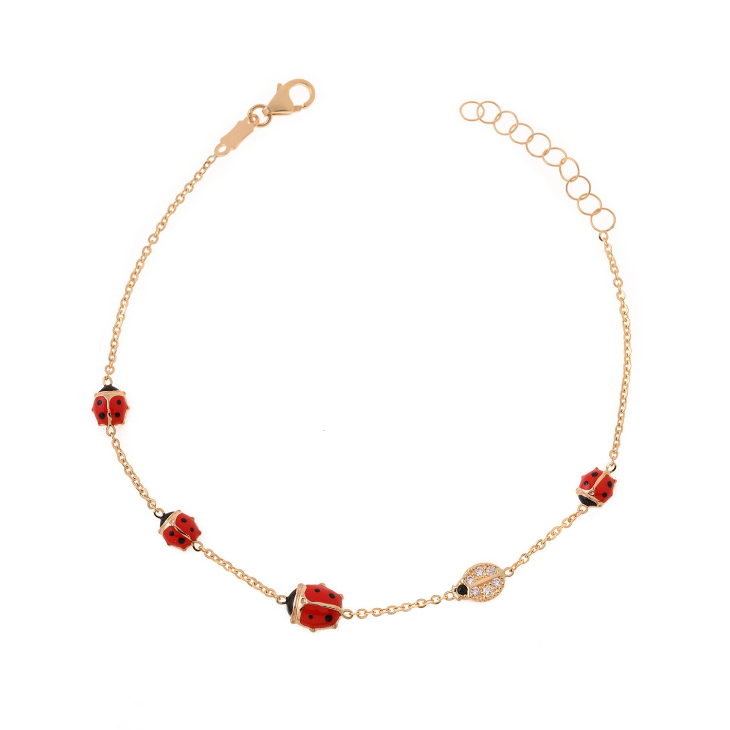 Gold Ladybug Bracelet
