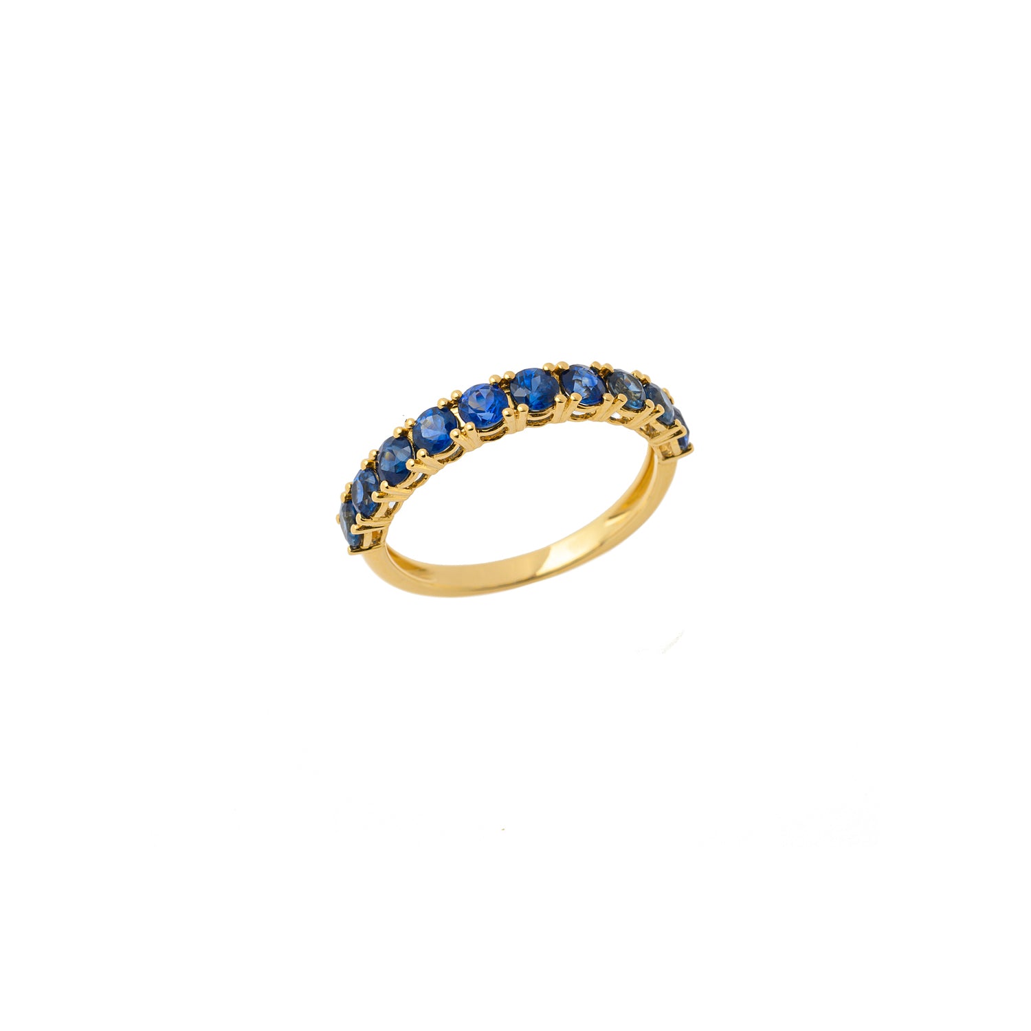 Sapphire half Eternity ring