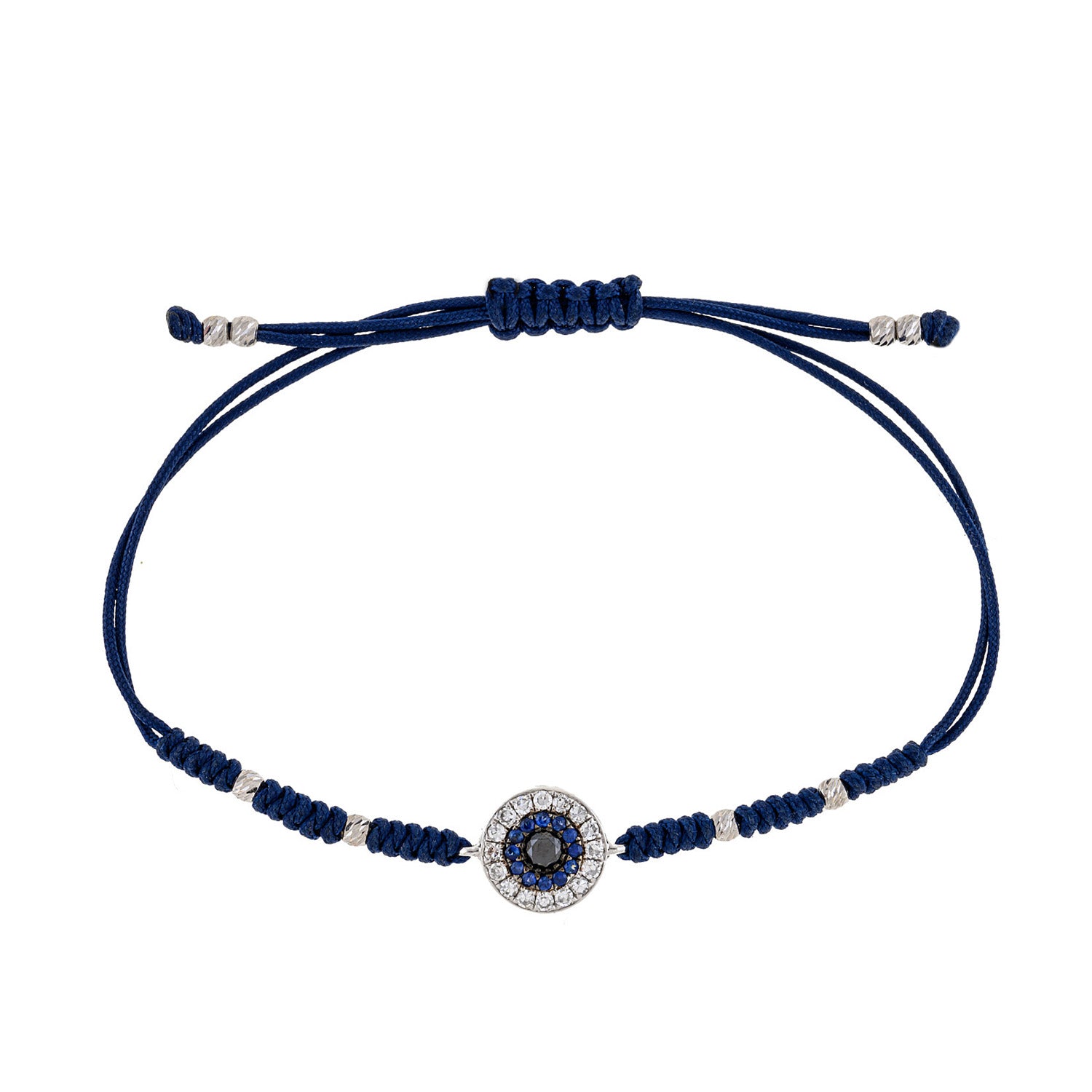 Sapphire & Diamond cord bracelet