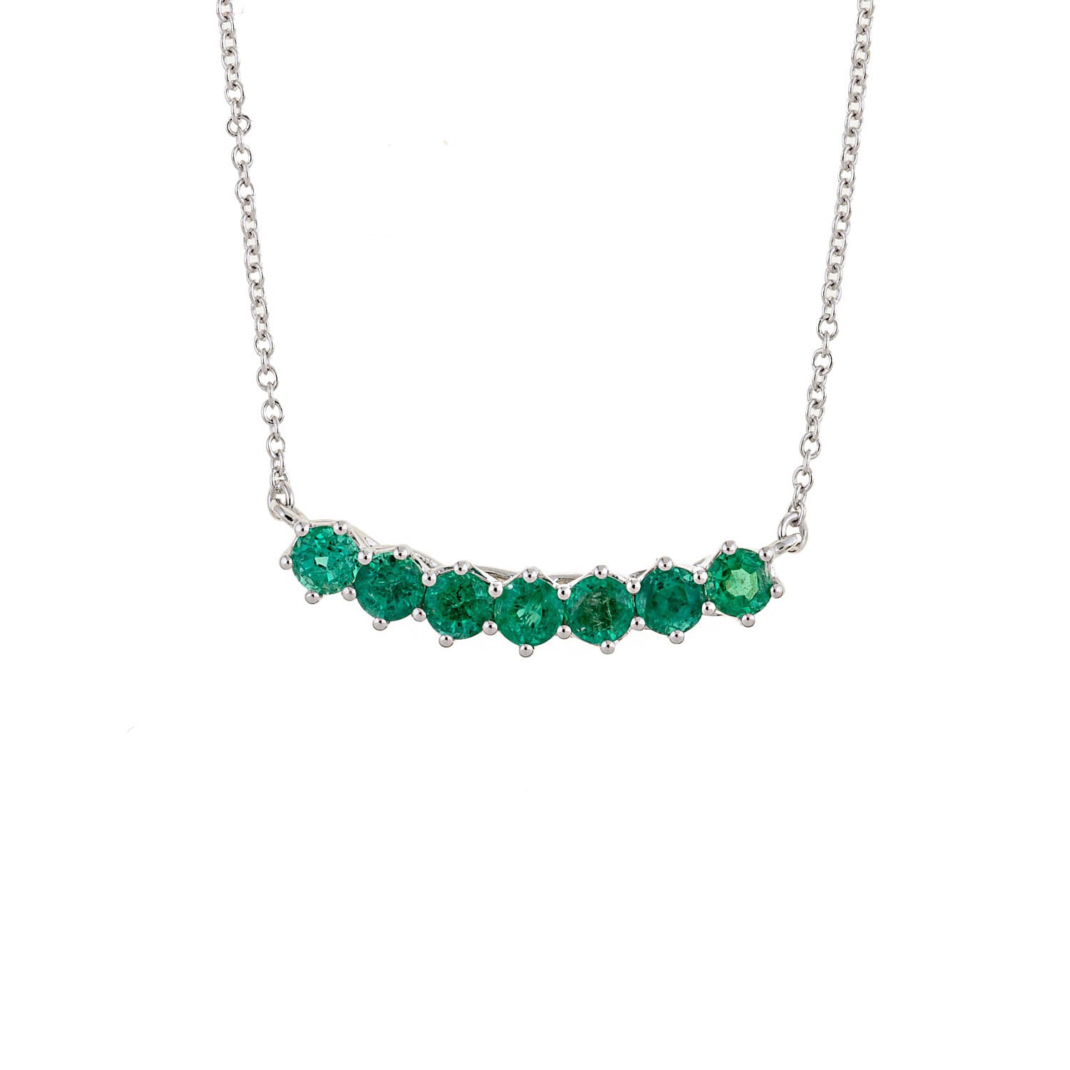 Emerald Bar Necklace