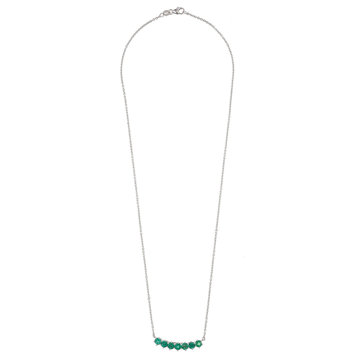 Emerald Bar Necklace