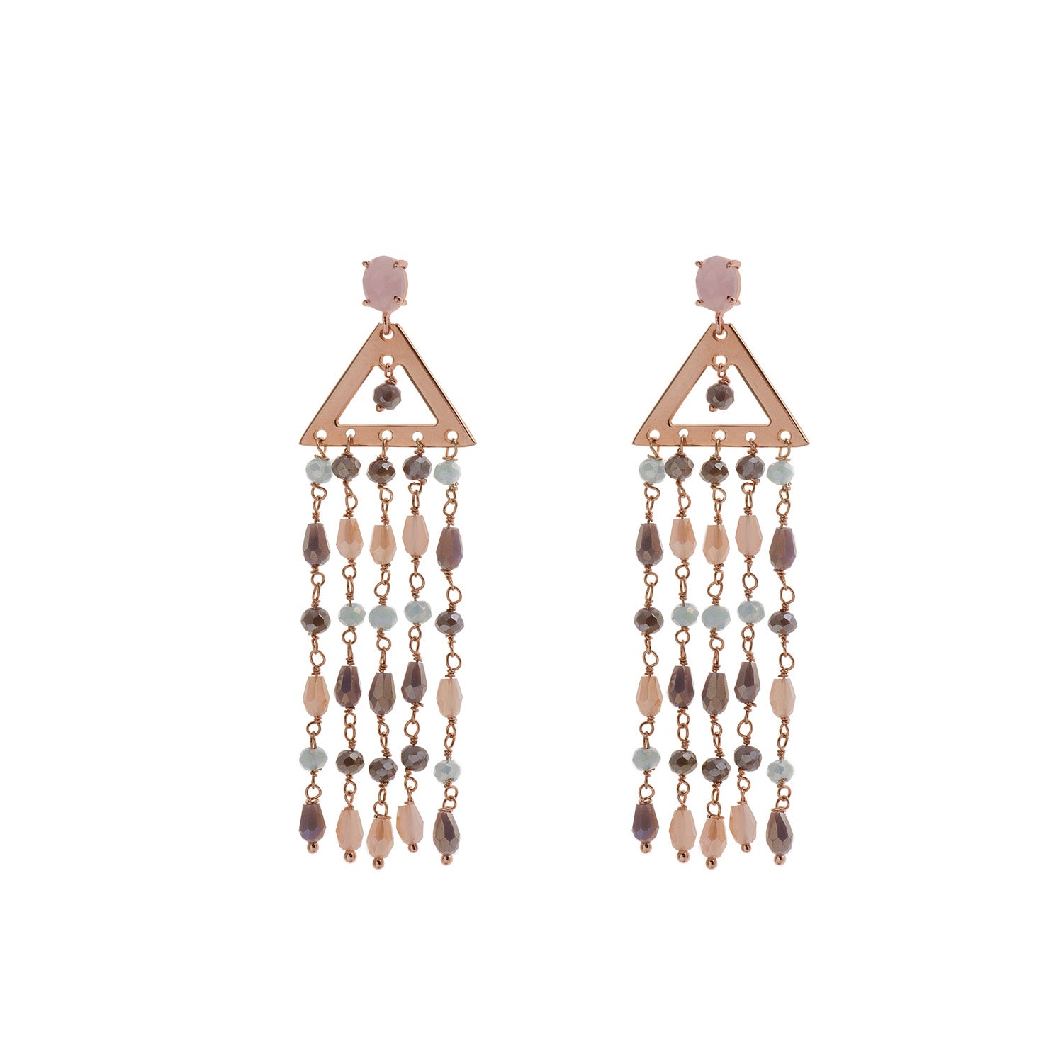 Ethnic silver earrings