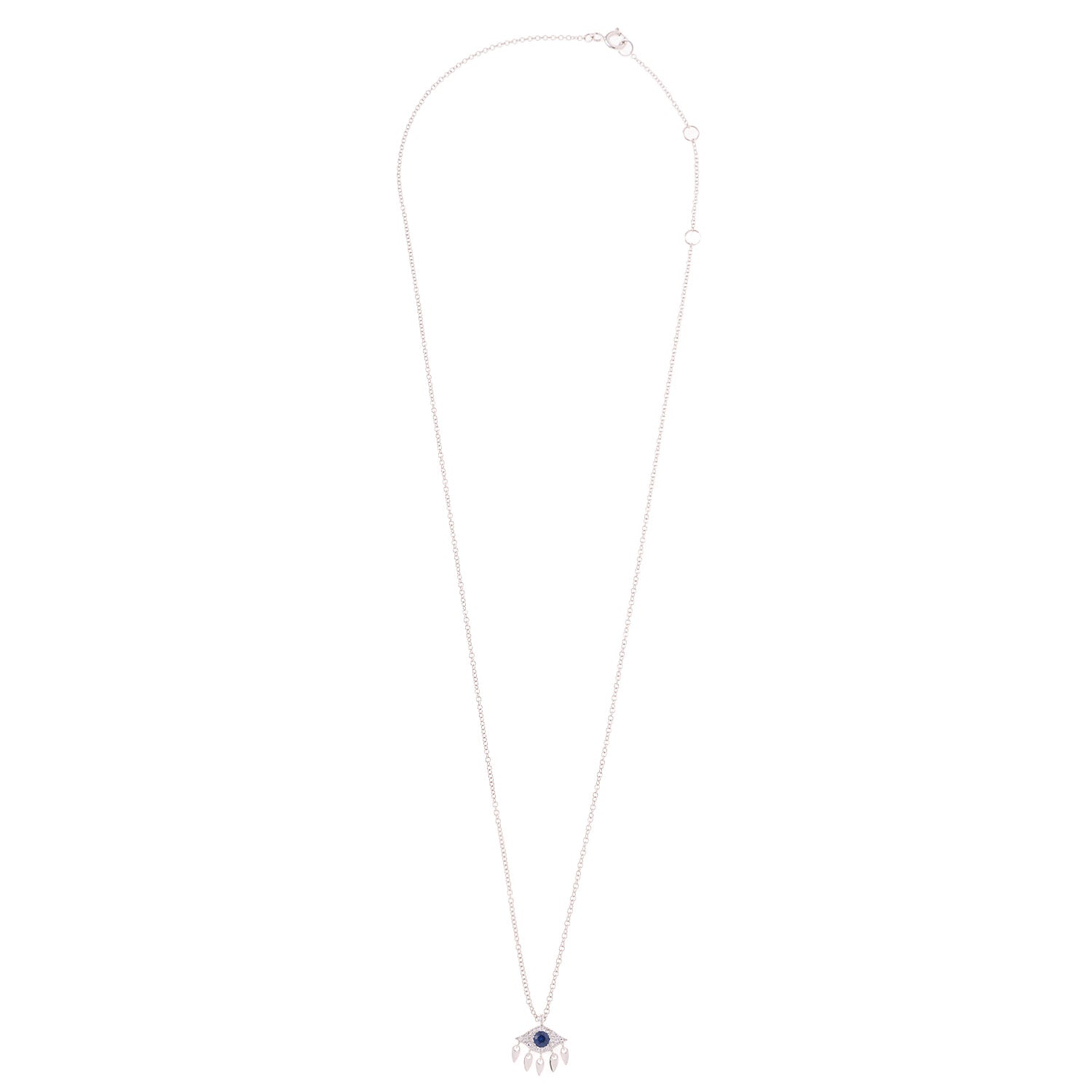 Evil Eye necklace with charms