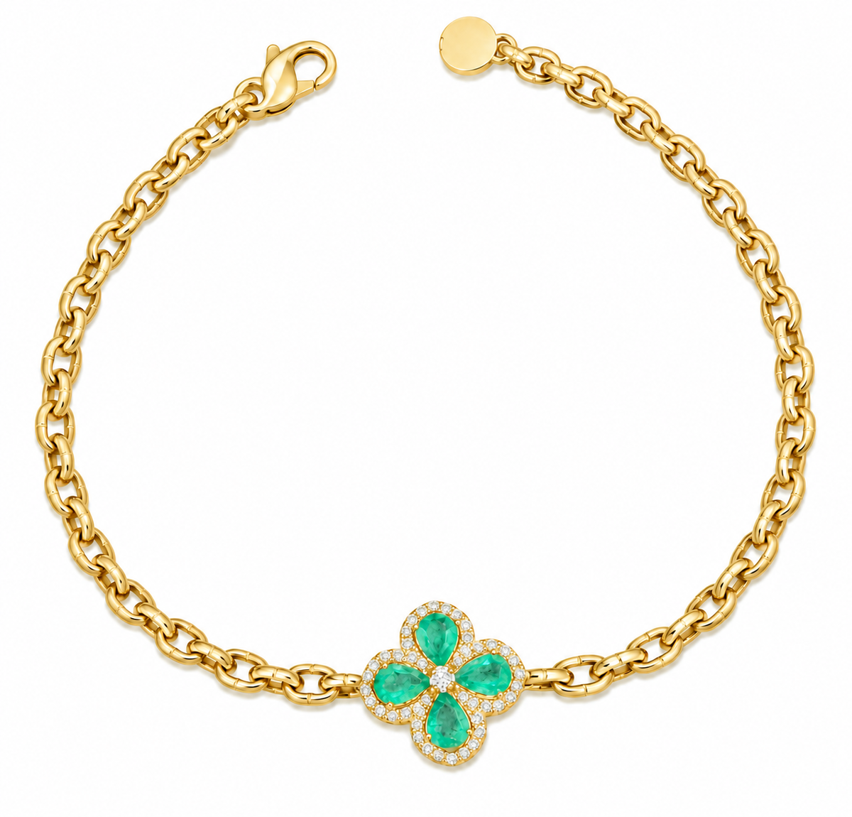 The Emerald Clover Bracelet