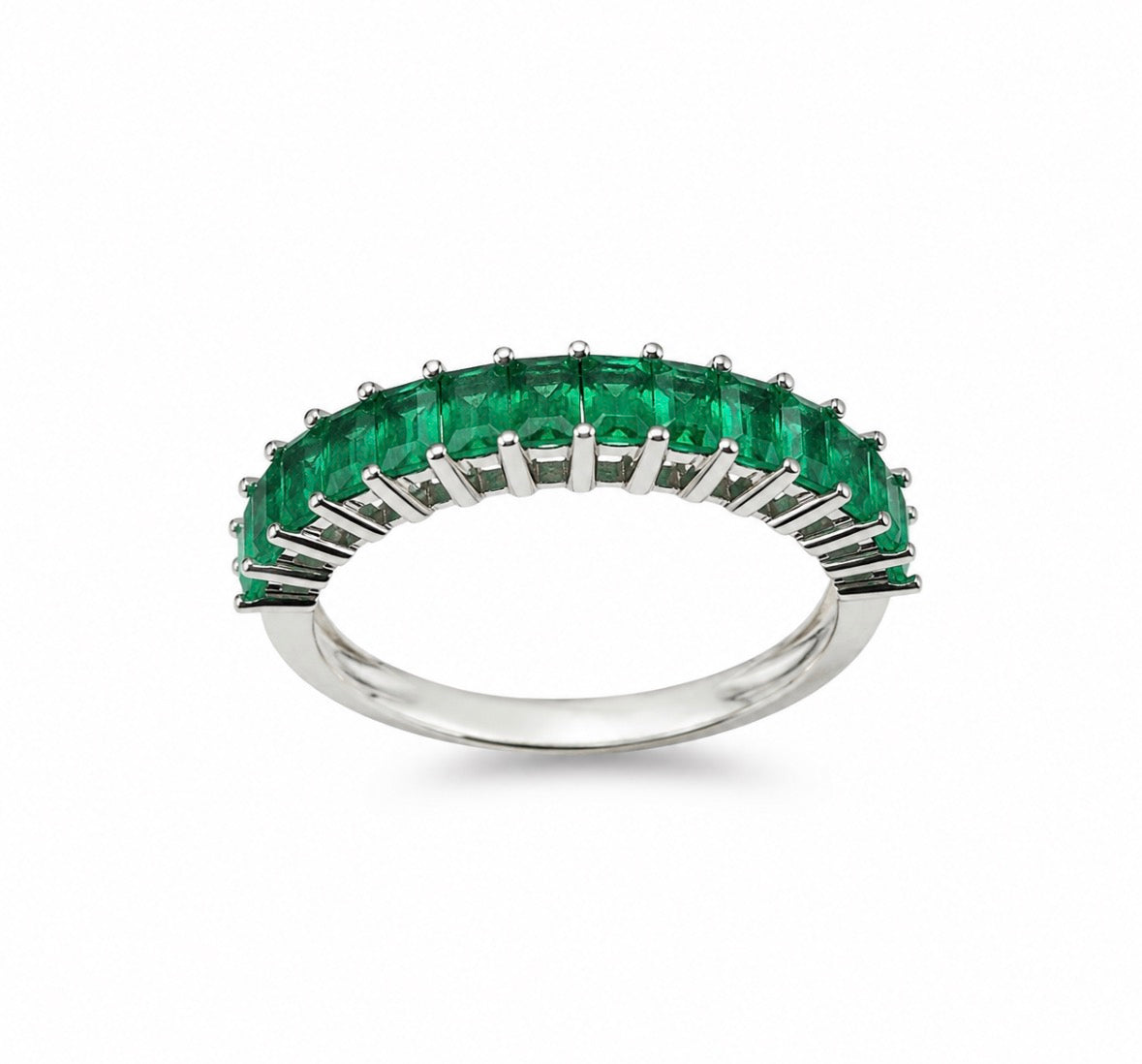 Baguette emerald ring
