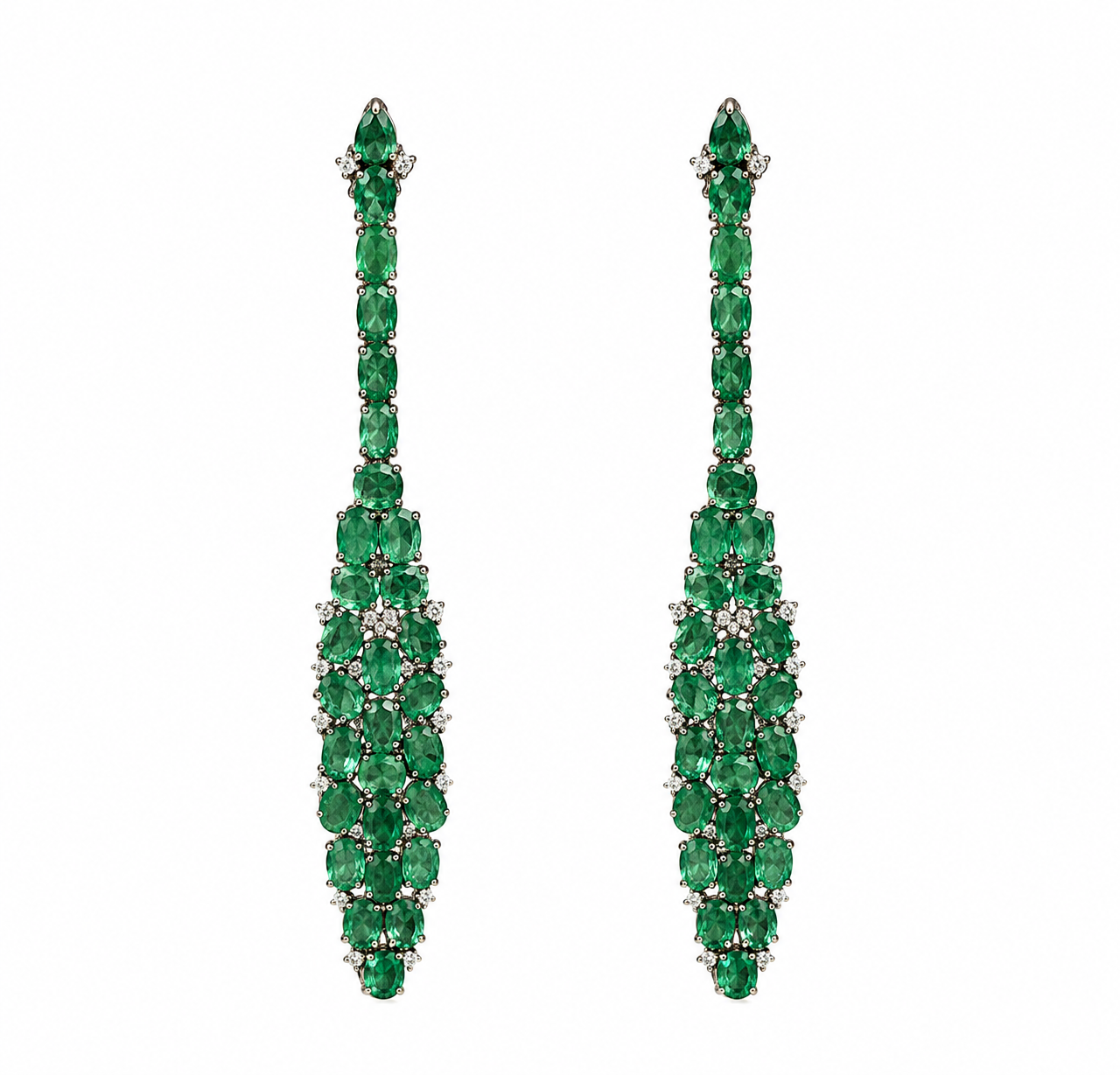 Royal Emerald Drop Earrings