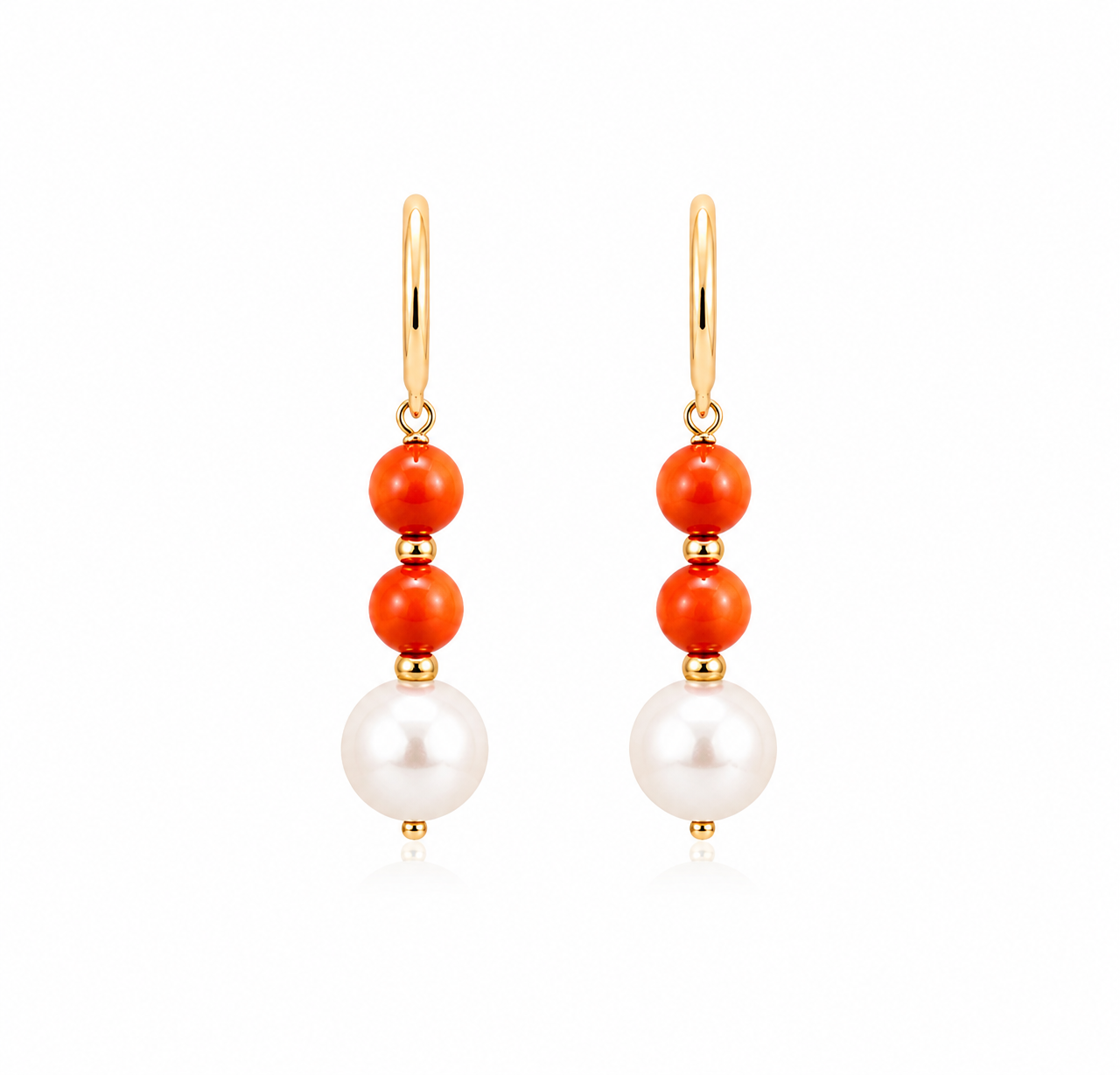 Coral And Pearl Drops