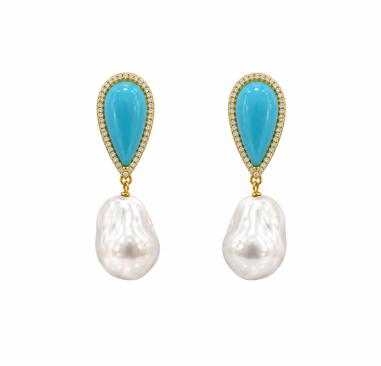 Turquoise Tear Drops