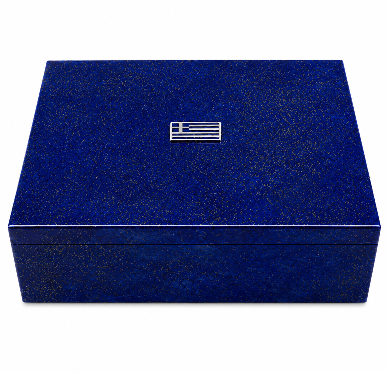 Natural Lapis Greek flag Box