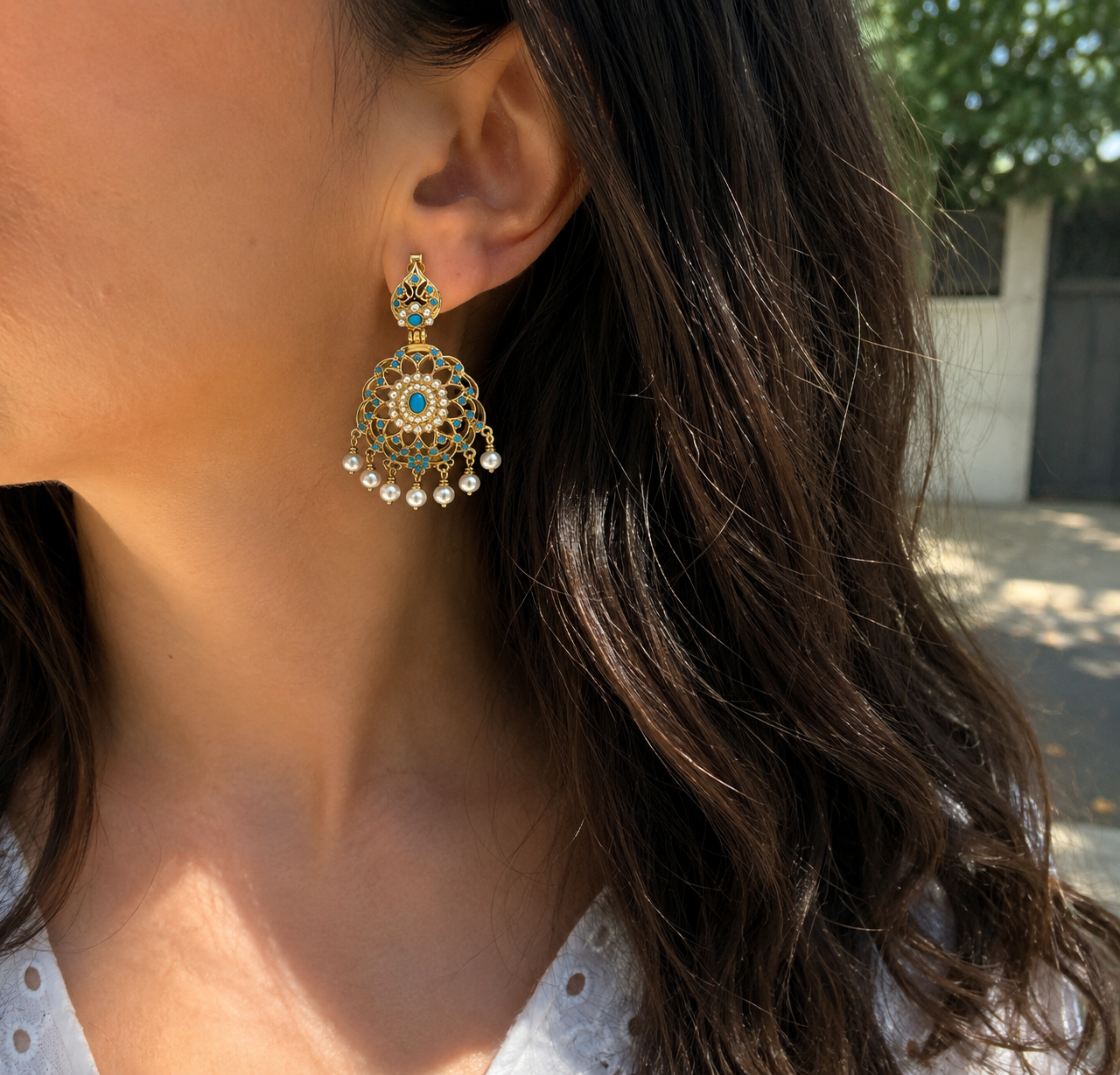 Mediterranean Chandelier Earrings