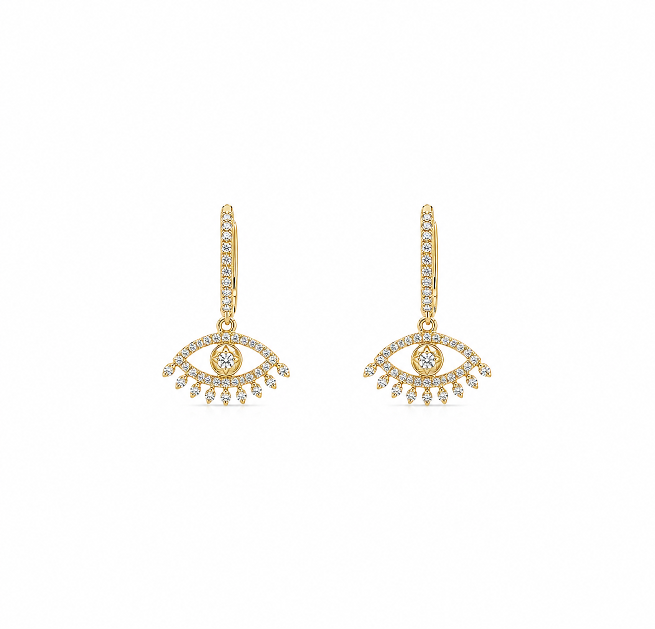 Evil Eye Hoops
