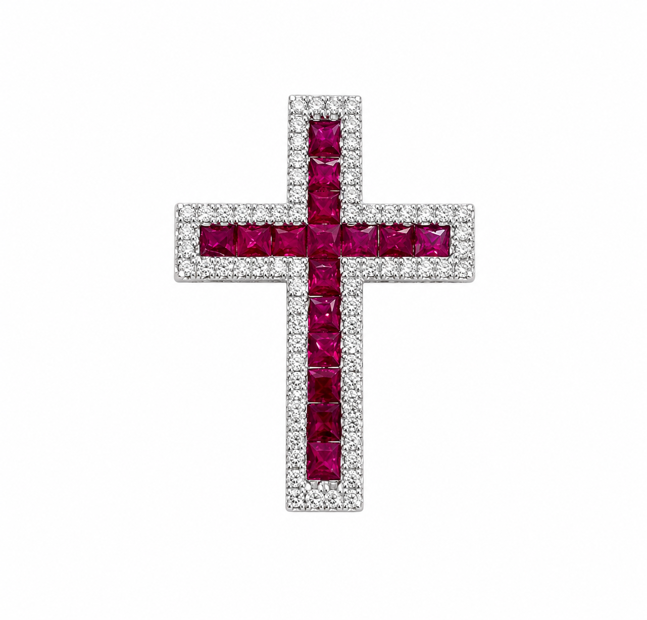 Ruby Diamond Cross