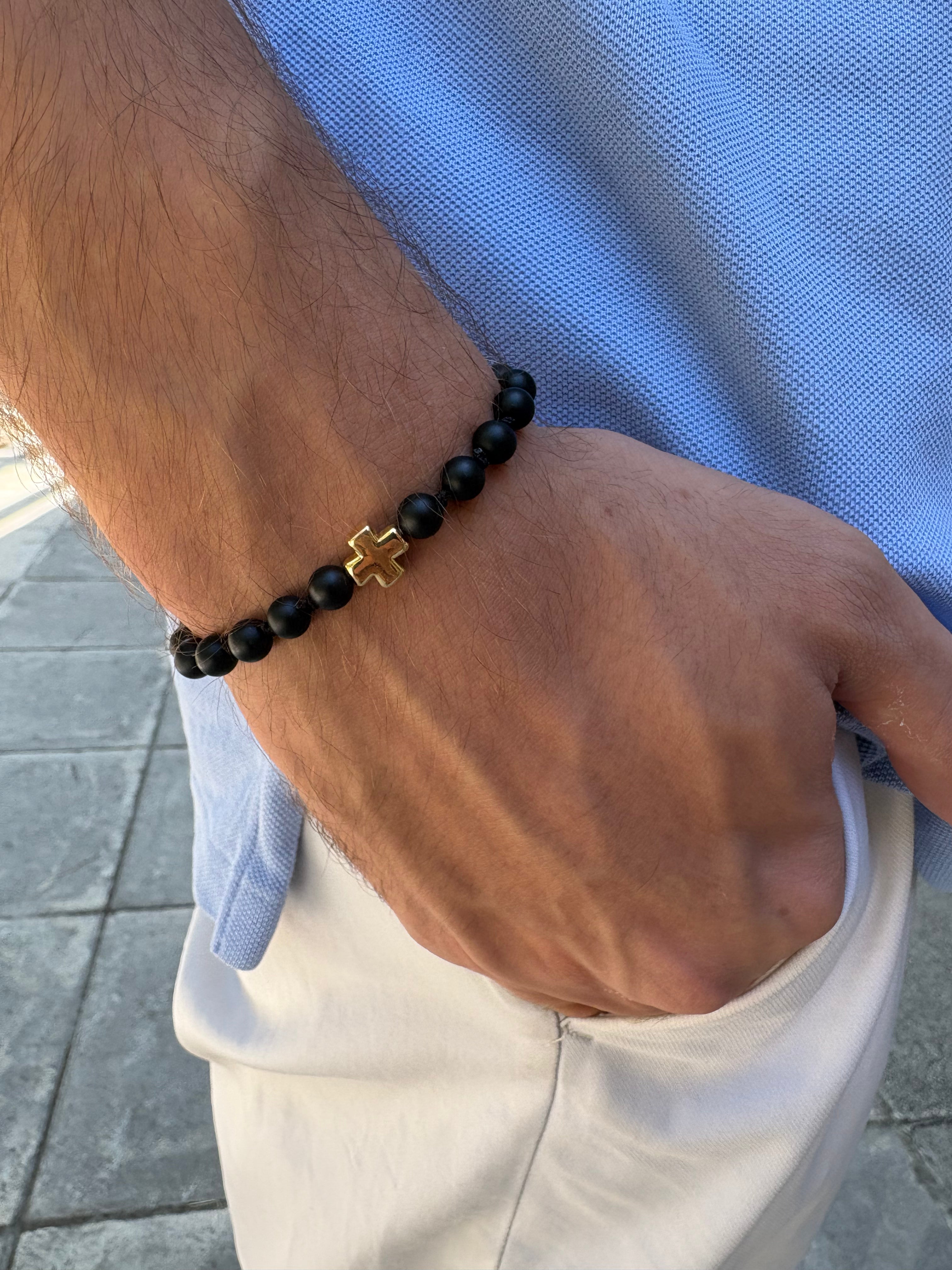 Gold Cross Bracelet