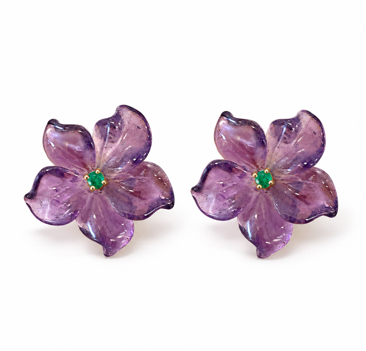 Amethyst Emerald Flowers