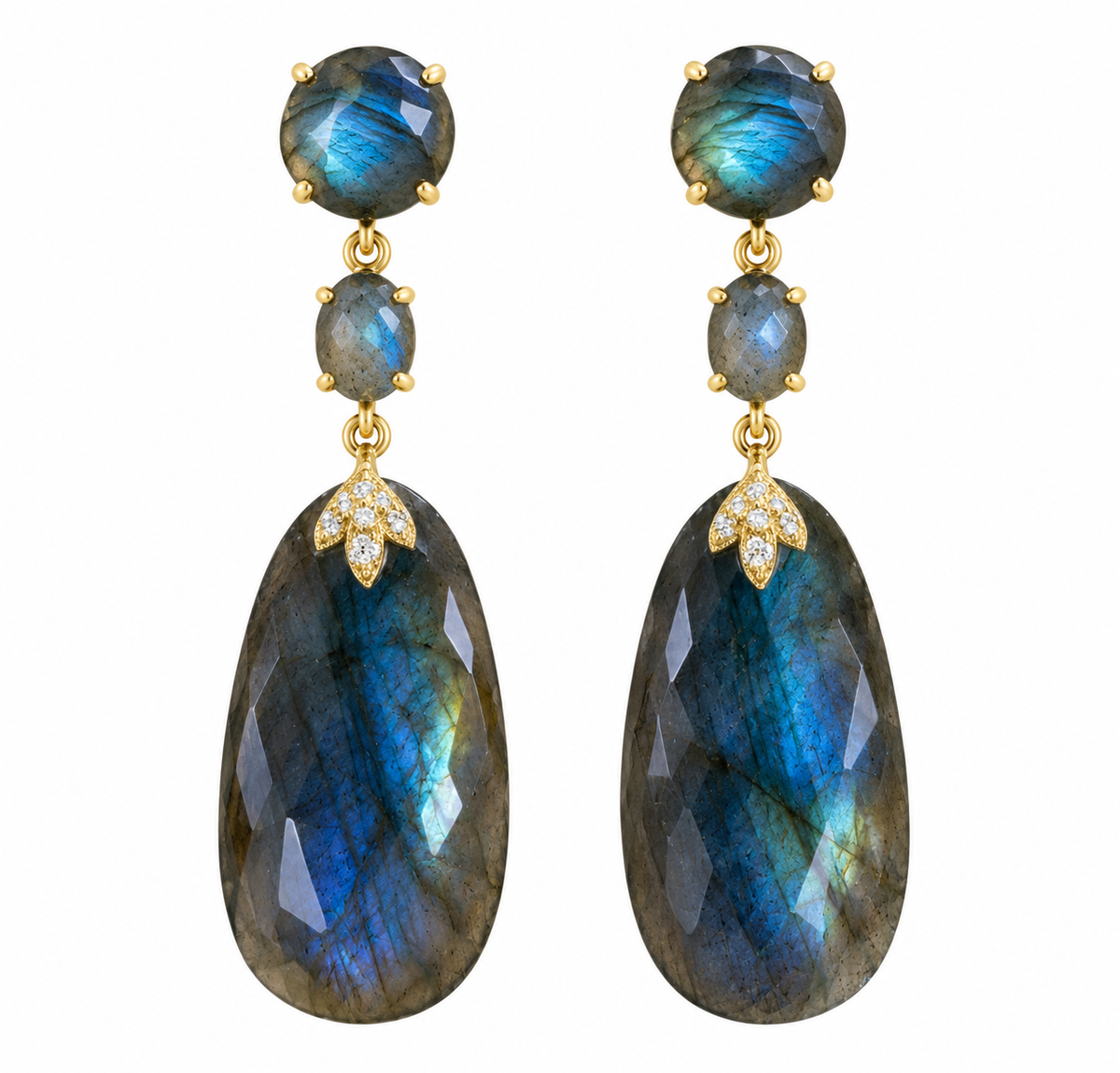 Labradorite Rain Earrings