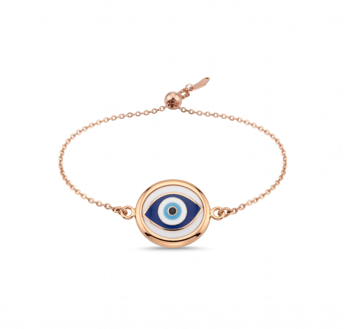 Rose Enamel Eye Bracelet