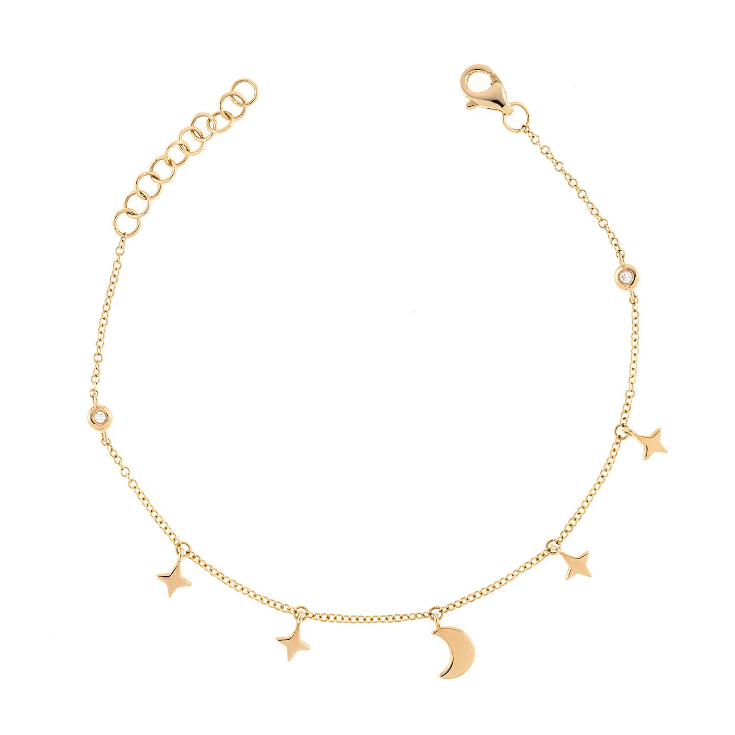 Multi Charm chain bracelet