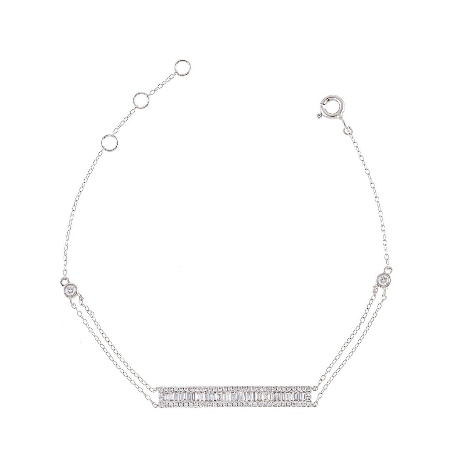 Diamond chain bracelet