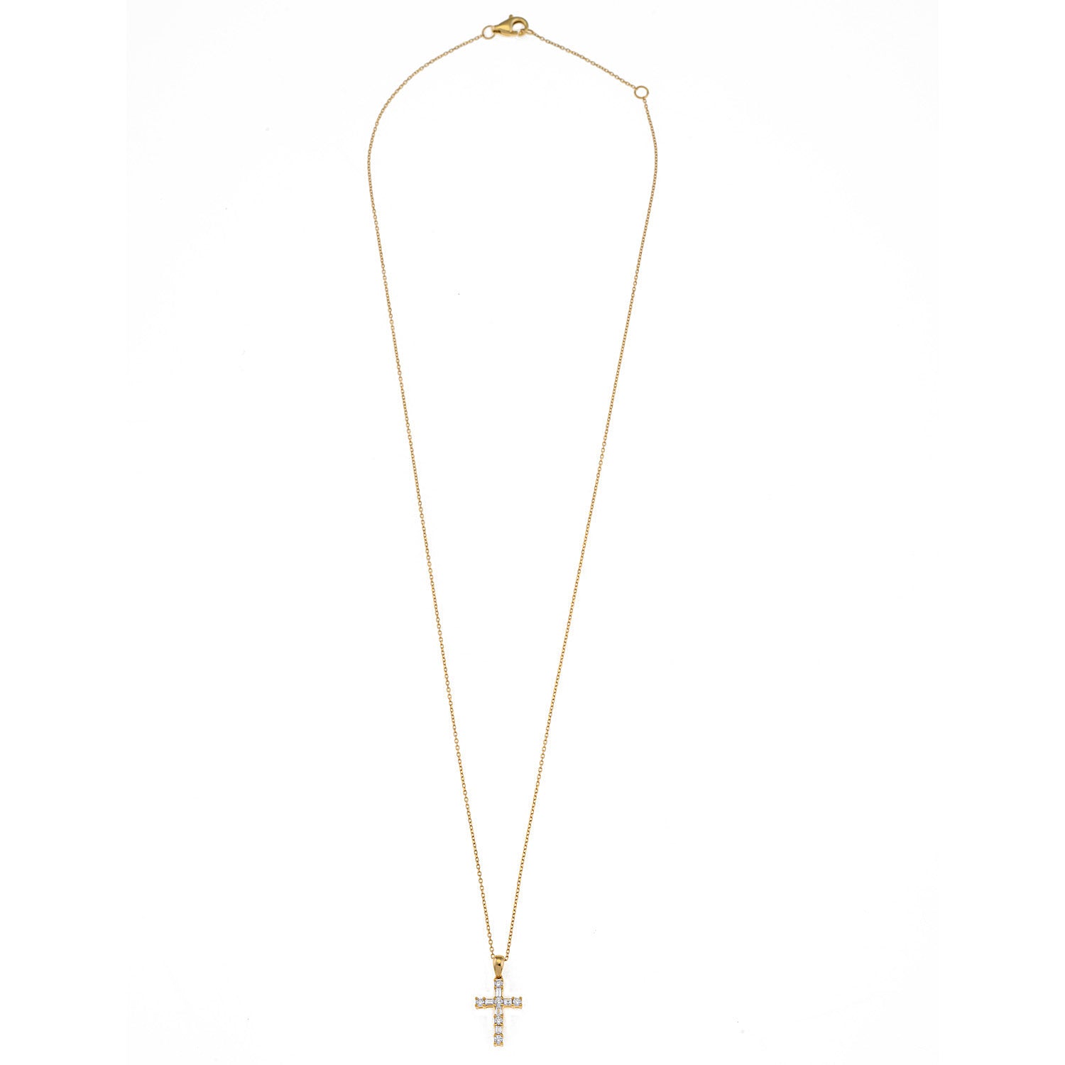 Bagguette Diamond Cross