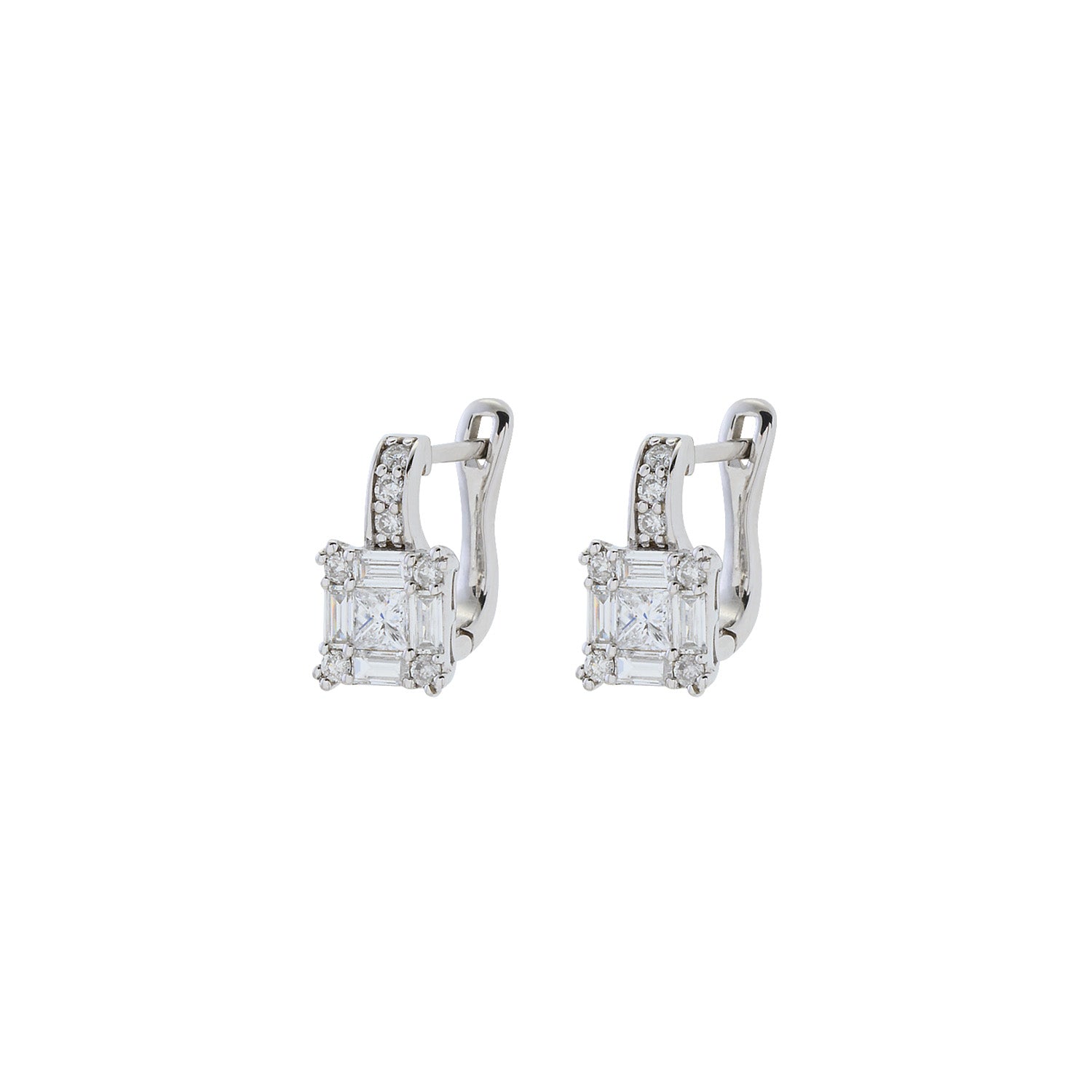 Bagguette Diamond Earrings