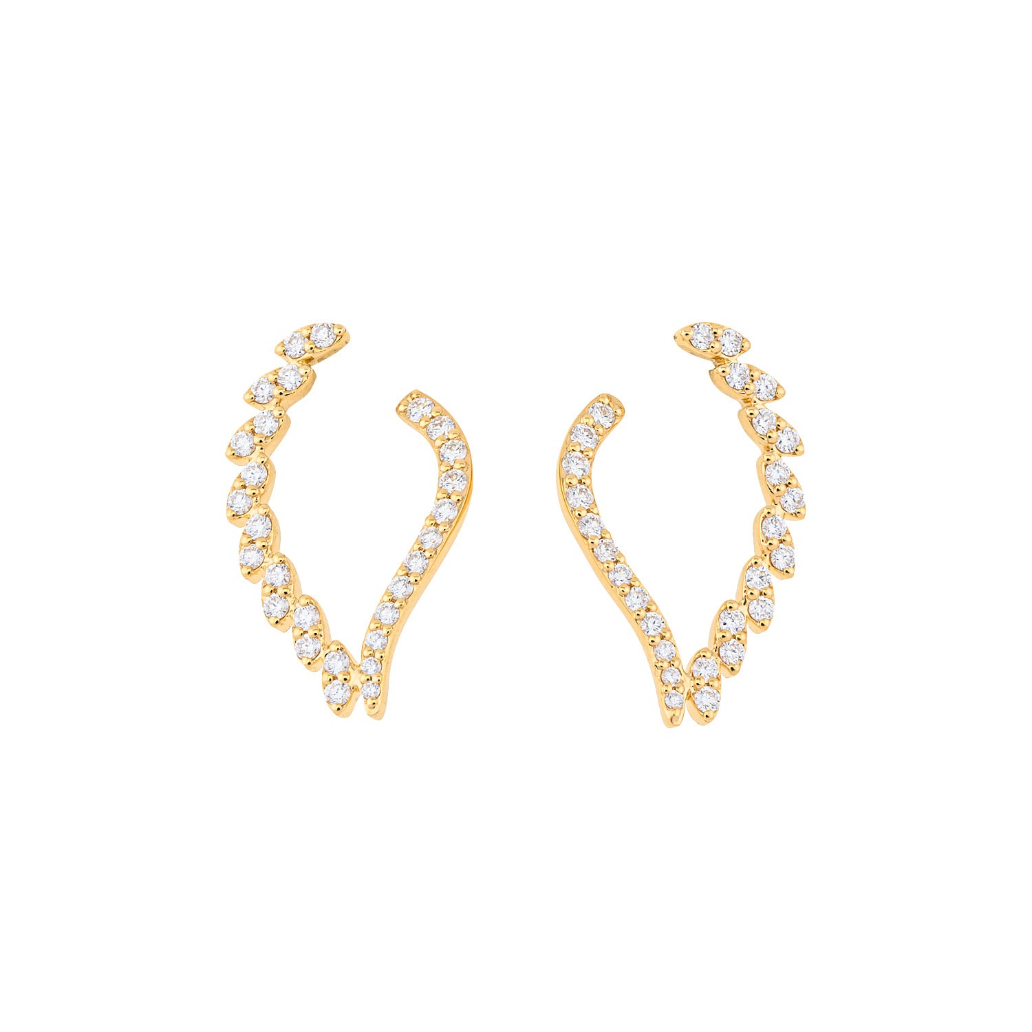 Wing Diamond Earrings