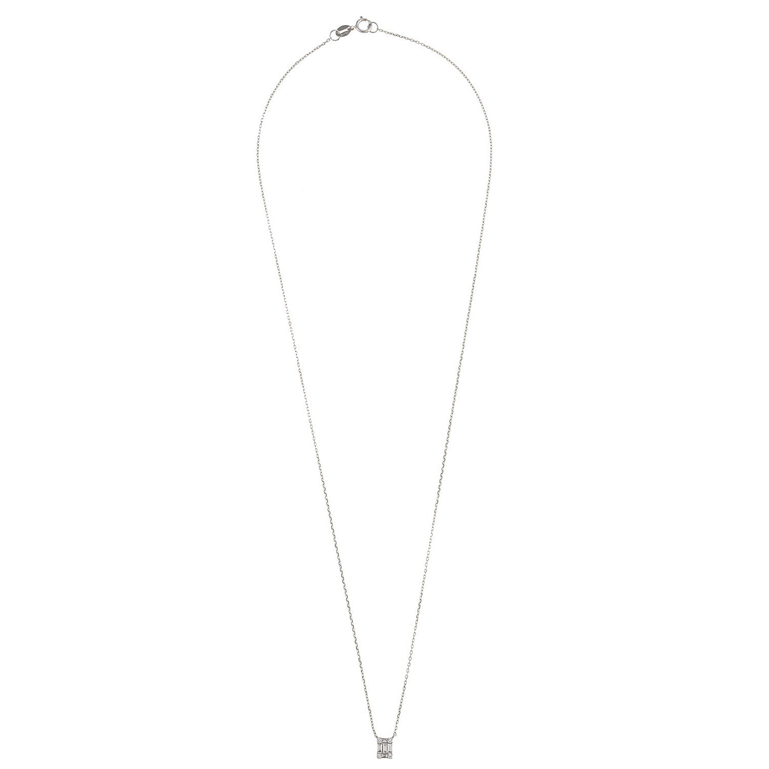 Baguette Diamond Necklace