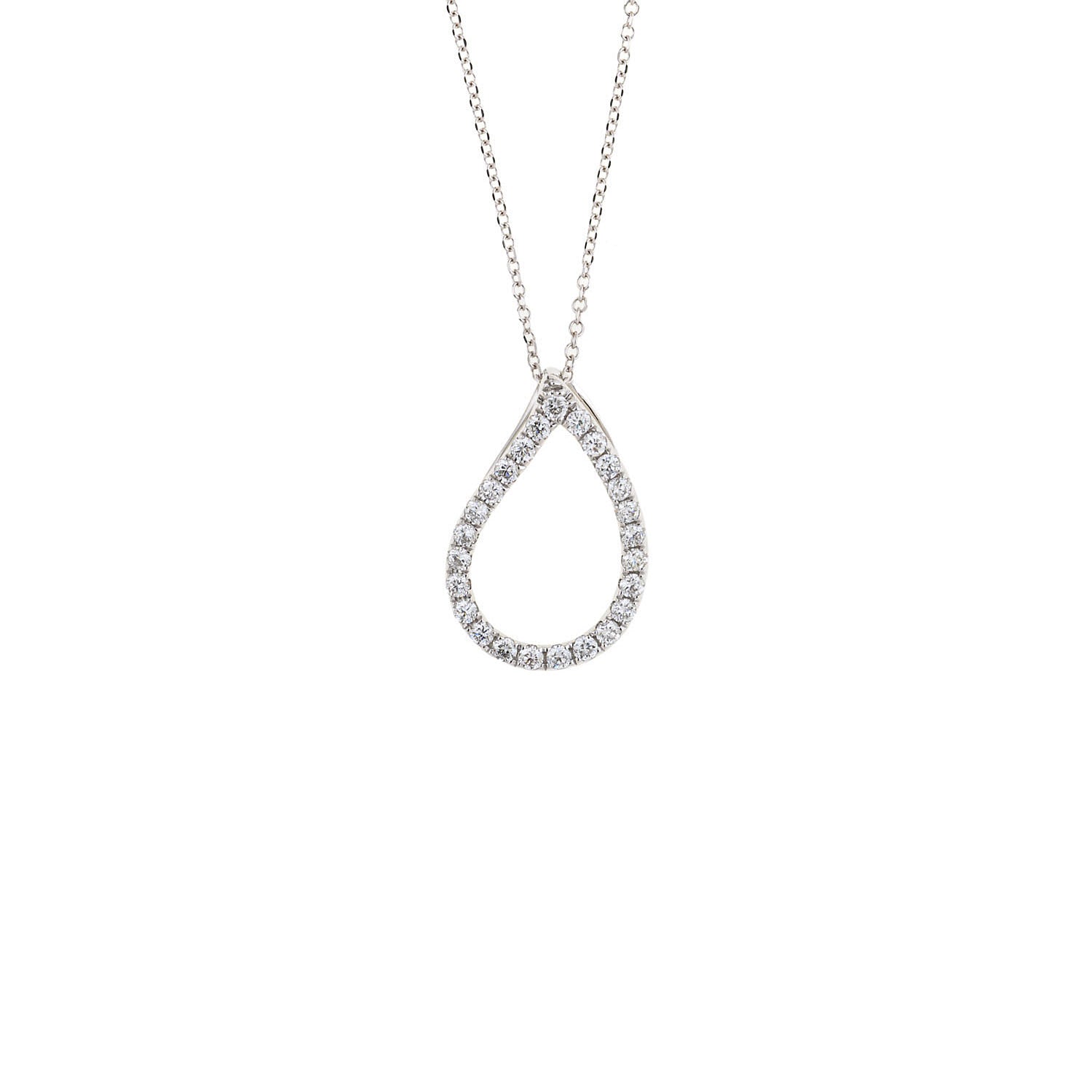 Pear shaped Diamond Necklace